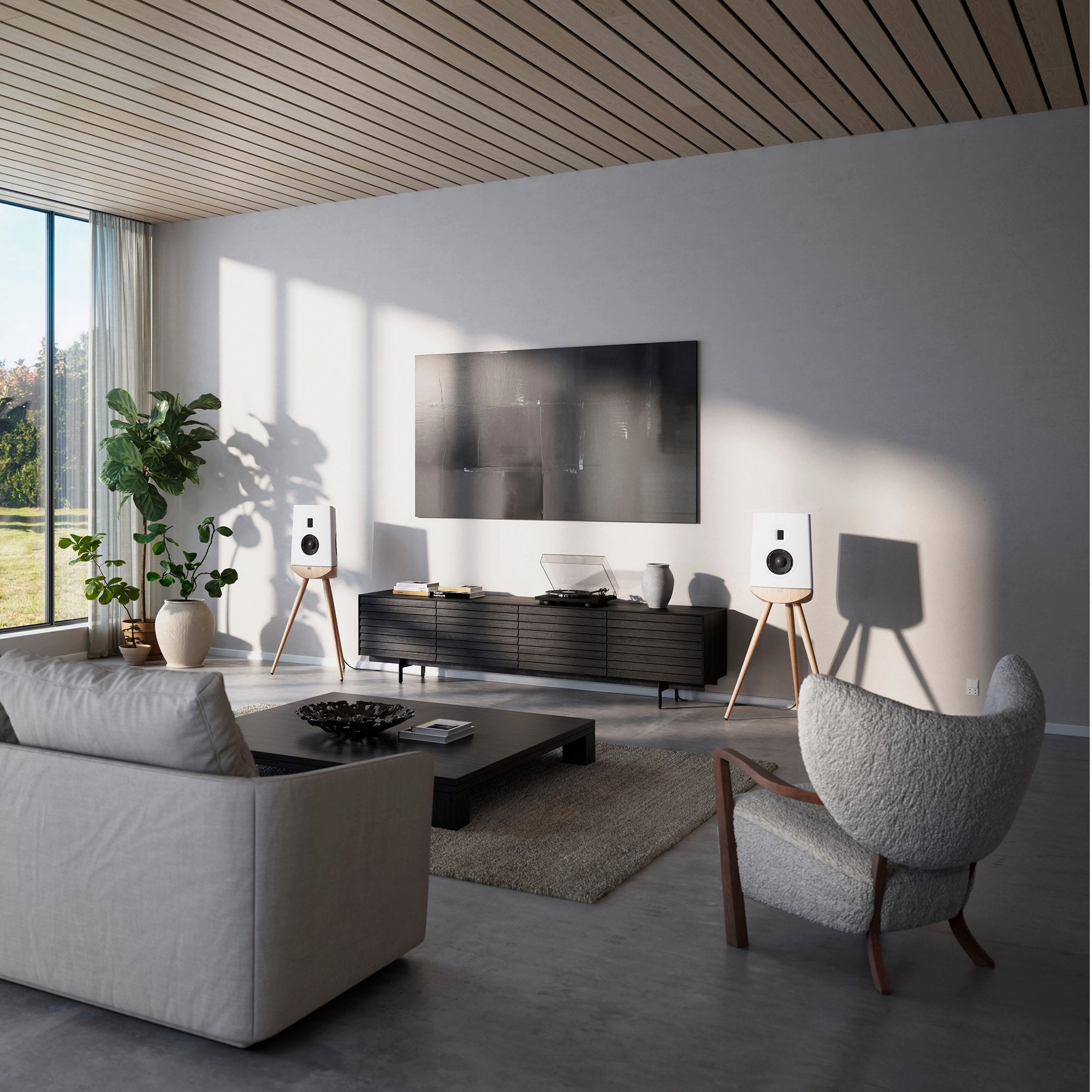 Lyngdorf Cue-100 High-End Standmount Speakers (Each)