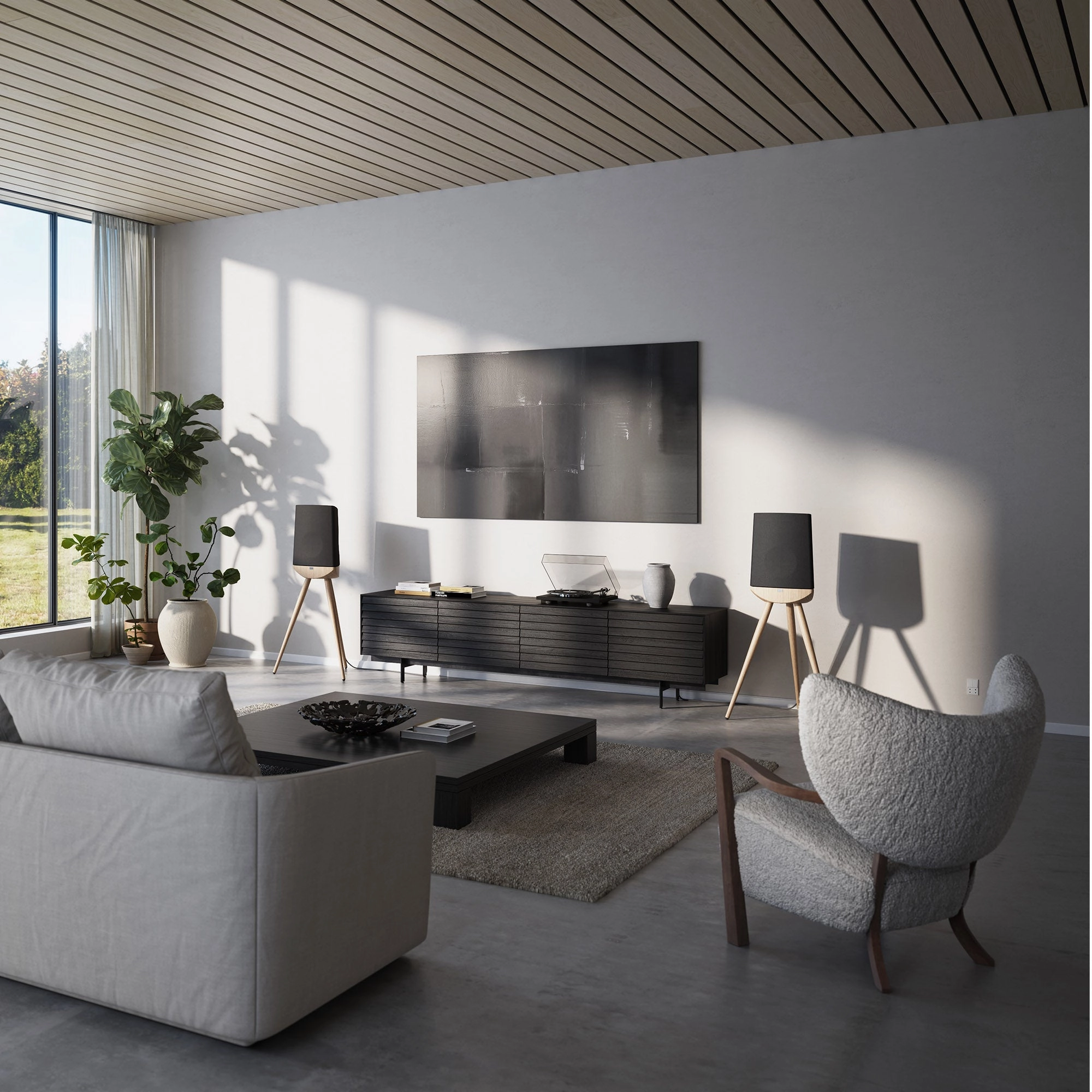Lyngdorf Cue-100 High-End Standmount Speakers (Each)