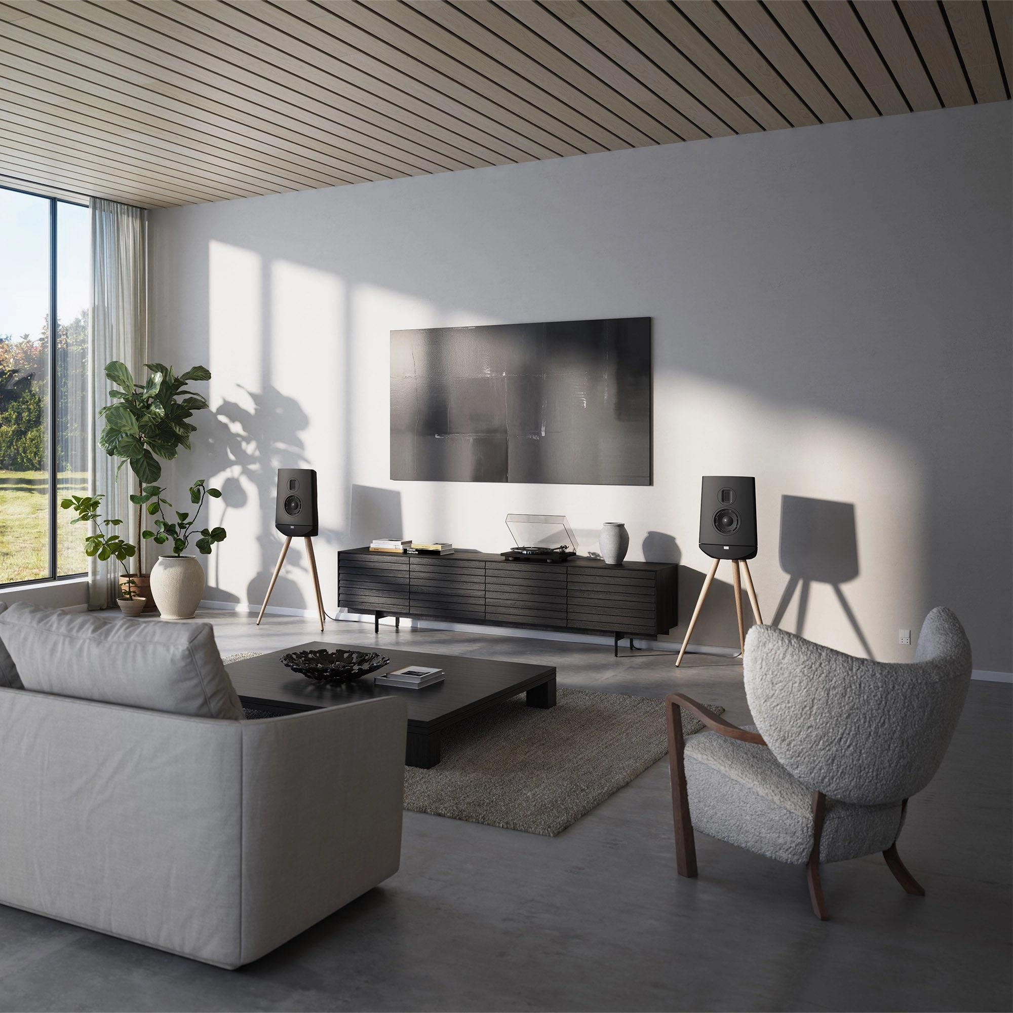 Lyngdorf Cue-100 High-End Standmount Speakers (Each)
