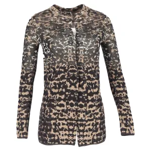 Cardigan imprimé M Missoni en coton noir et or