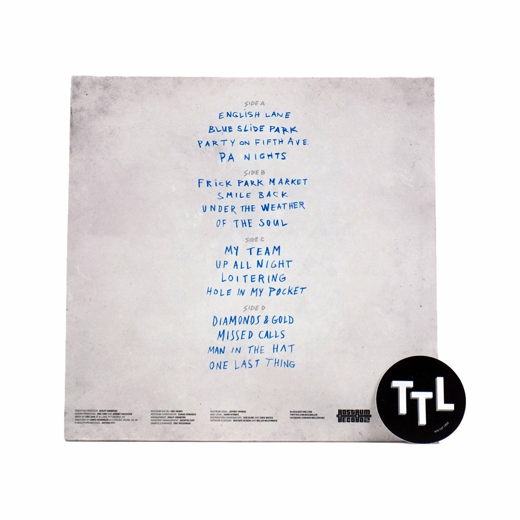 Mac Miller: Blue Slide Park (Colored Vinyl) Vinyl 2LP