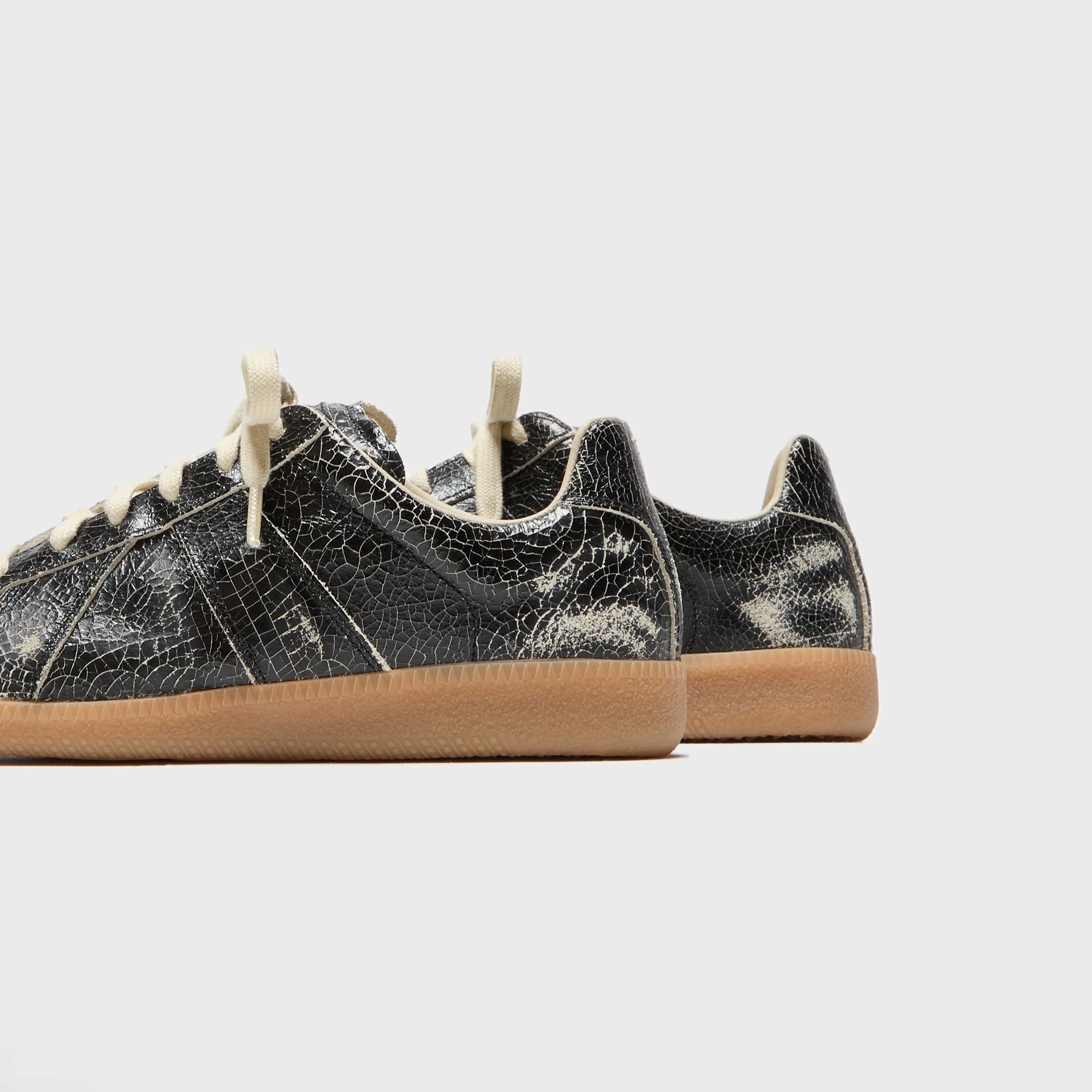 Cardboard Maison Margiela Replica Sneaker - Crack Leather / Black / White