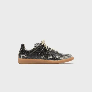 Maison Margiela Replica Sneaker - Crack Leather / Black / White Comfortable For Sunny Weather Molded Design