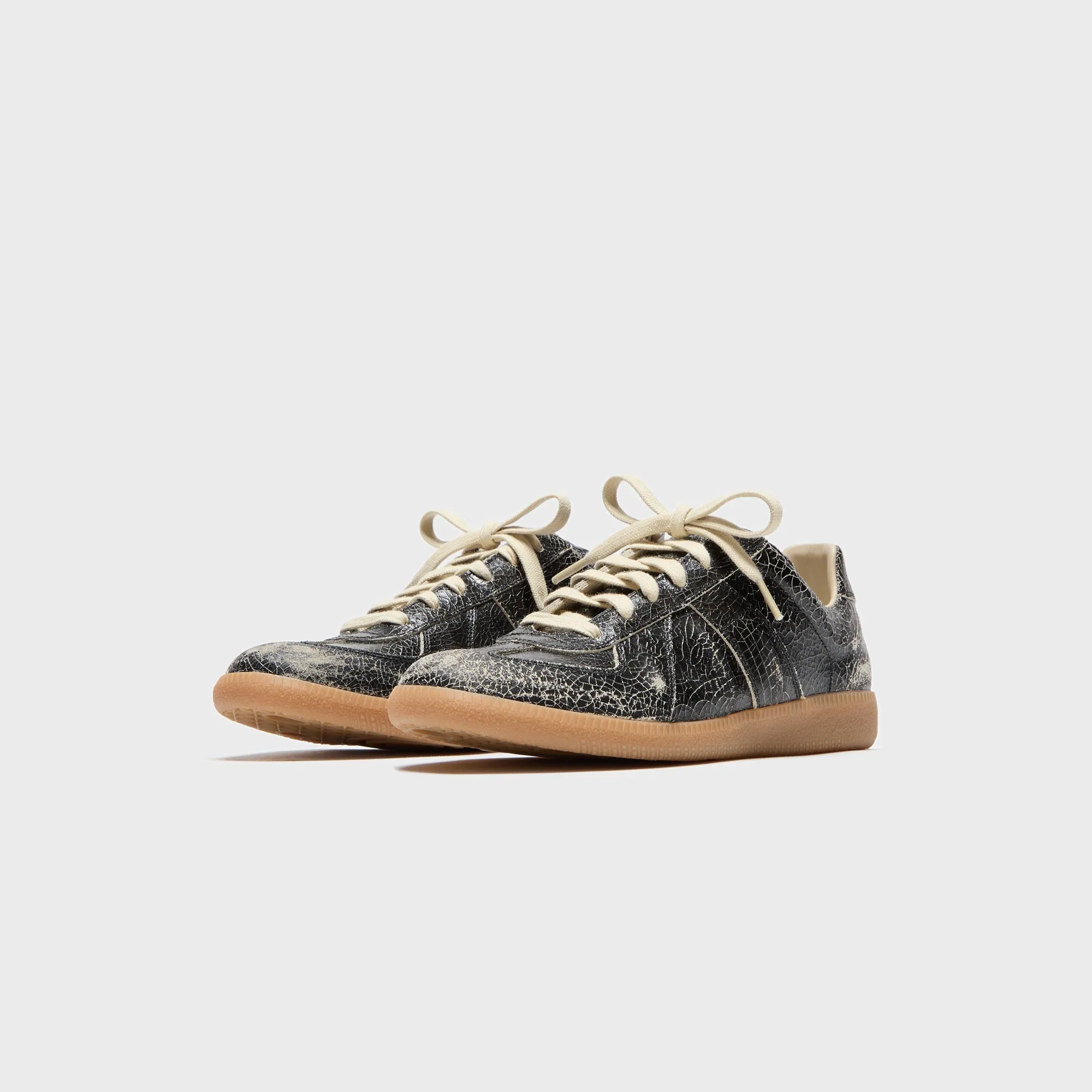 Briefcase Comfort Component Maison Margiela Replica Sneaker - Crack Leather / Black / White