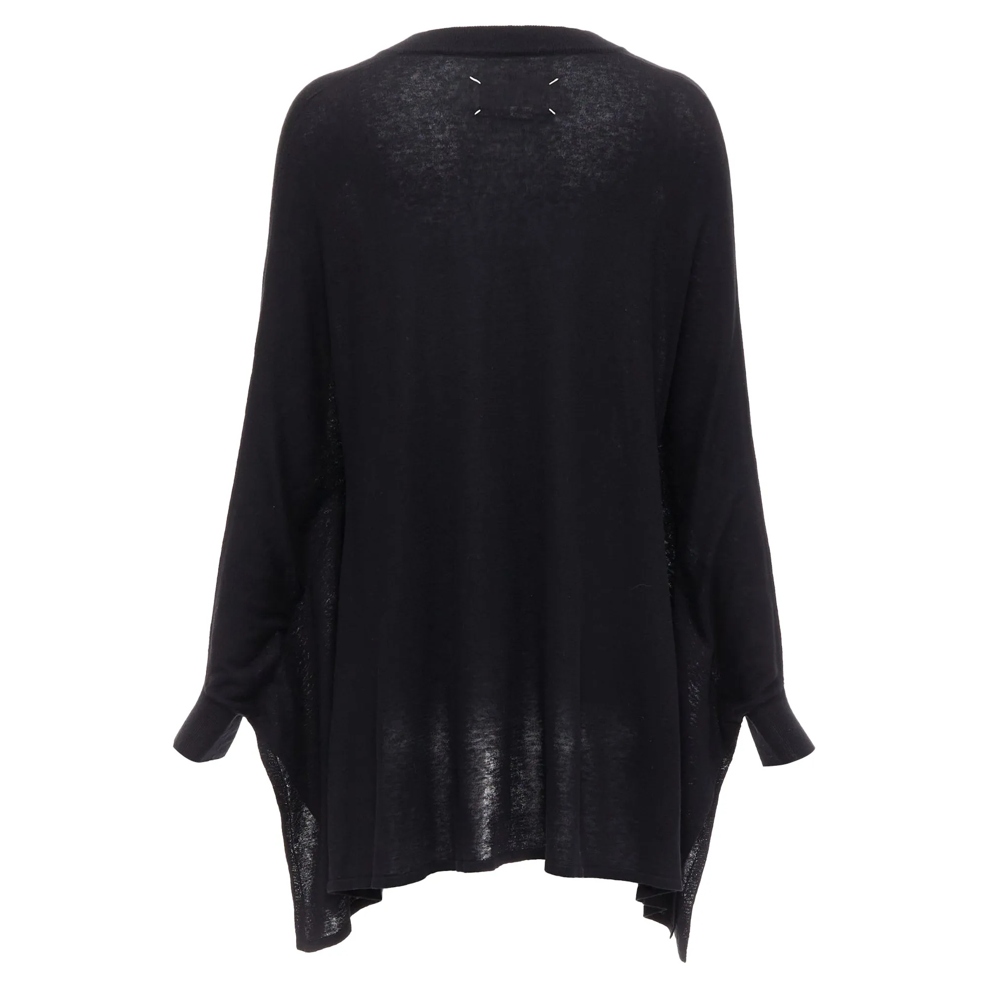 Pullover en soie et lin à emmanchure chauve-souris Maison Margiela