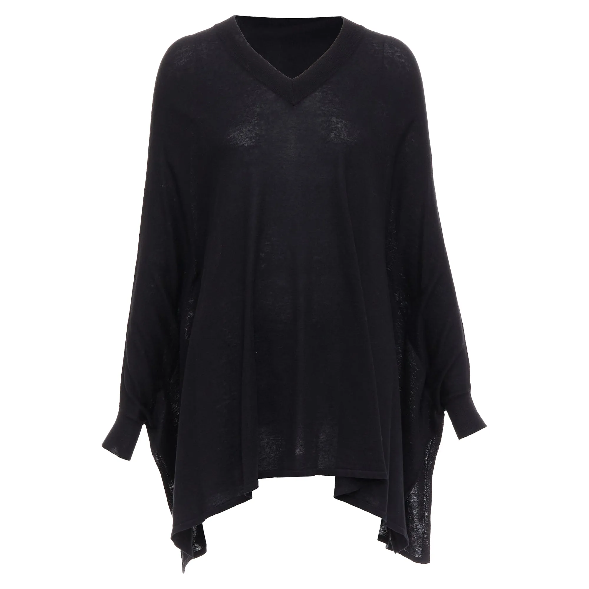 Pullover en soie et lin à emmanchure chauve-souris Maison Margiela