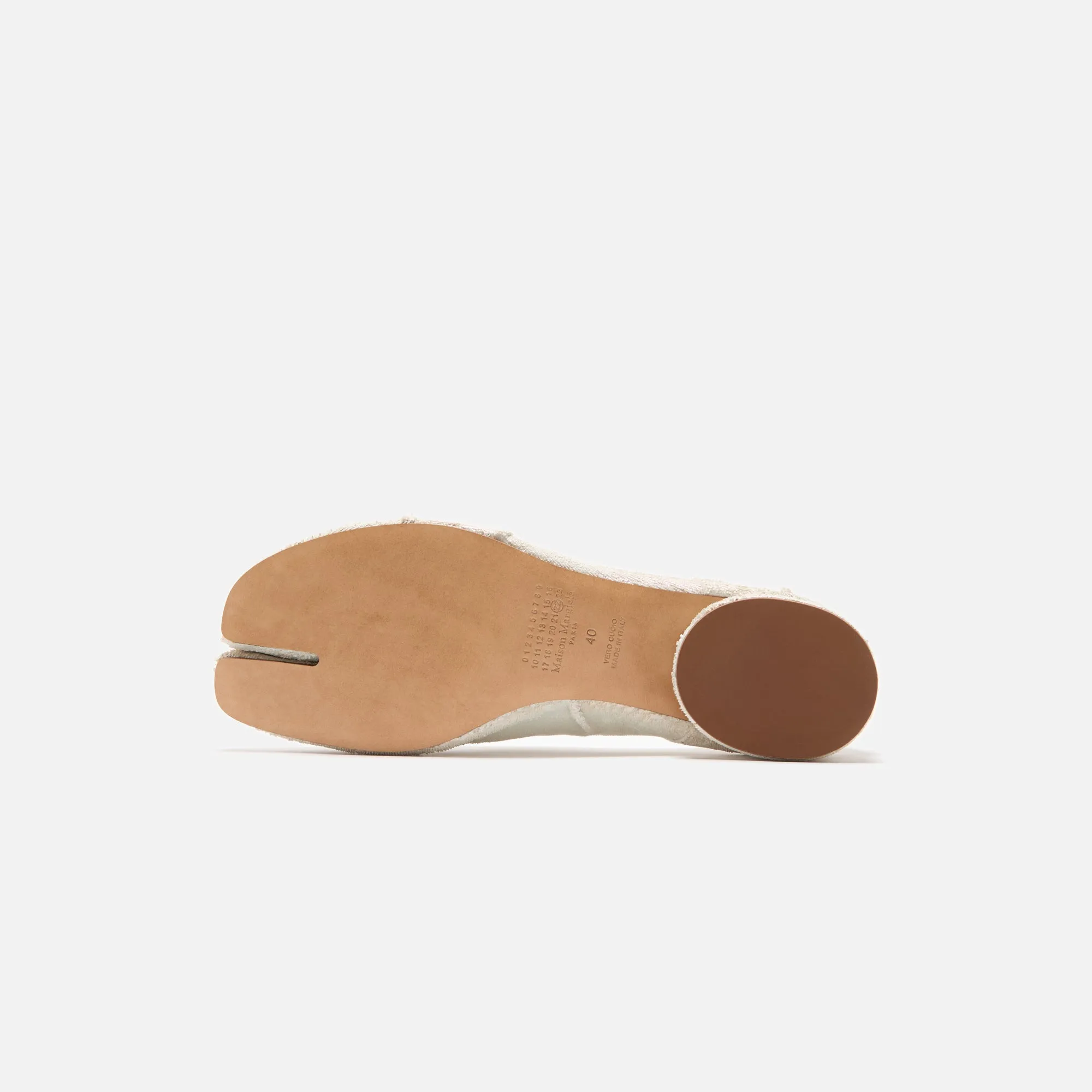 Maison Margiela Tabi Ballerina H30 - White Pearly Versatile Natural Rubber Component Design