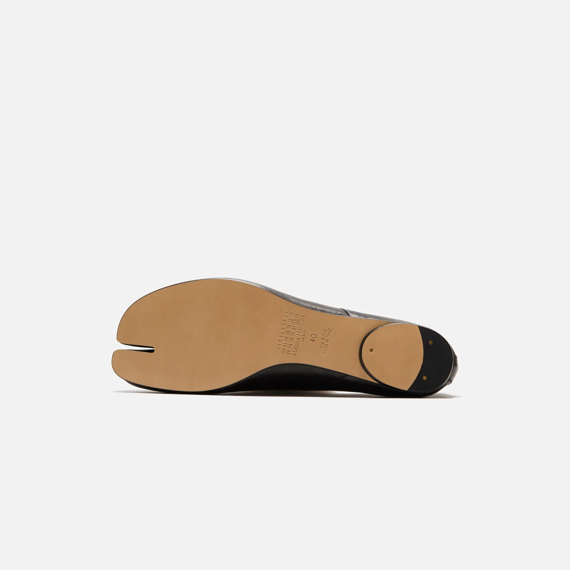 Toggle Closure System Name-Brand Maison Margiela Wmns Tabi Ballerina Flat - Black