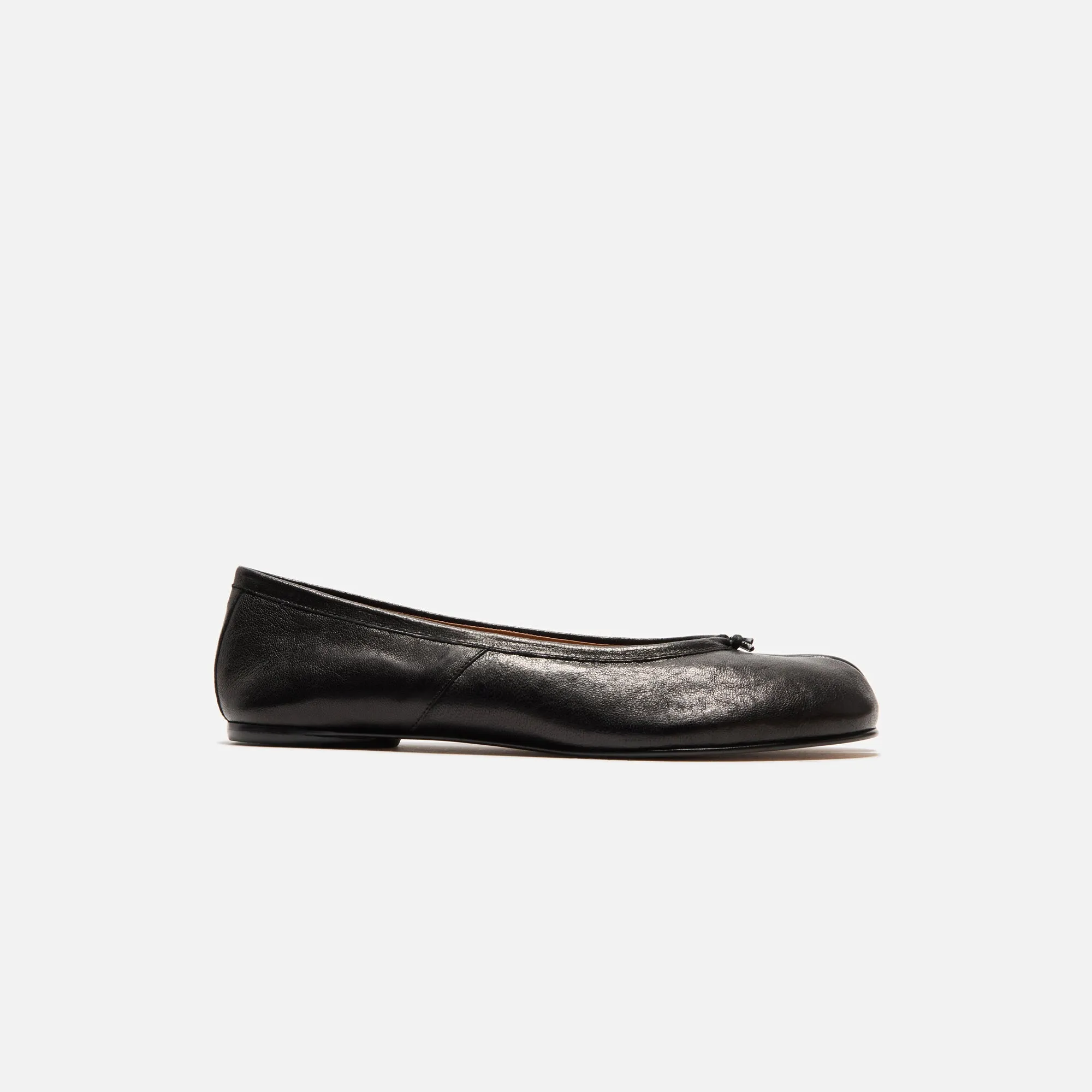 Maison Margiela Wmns Tabi Ballerina Flat - Black AnkleCuff