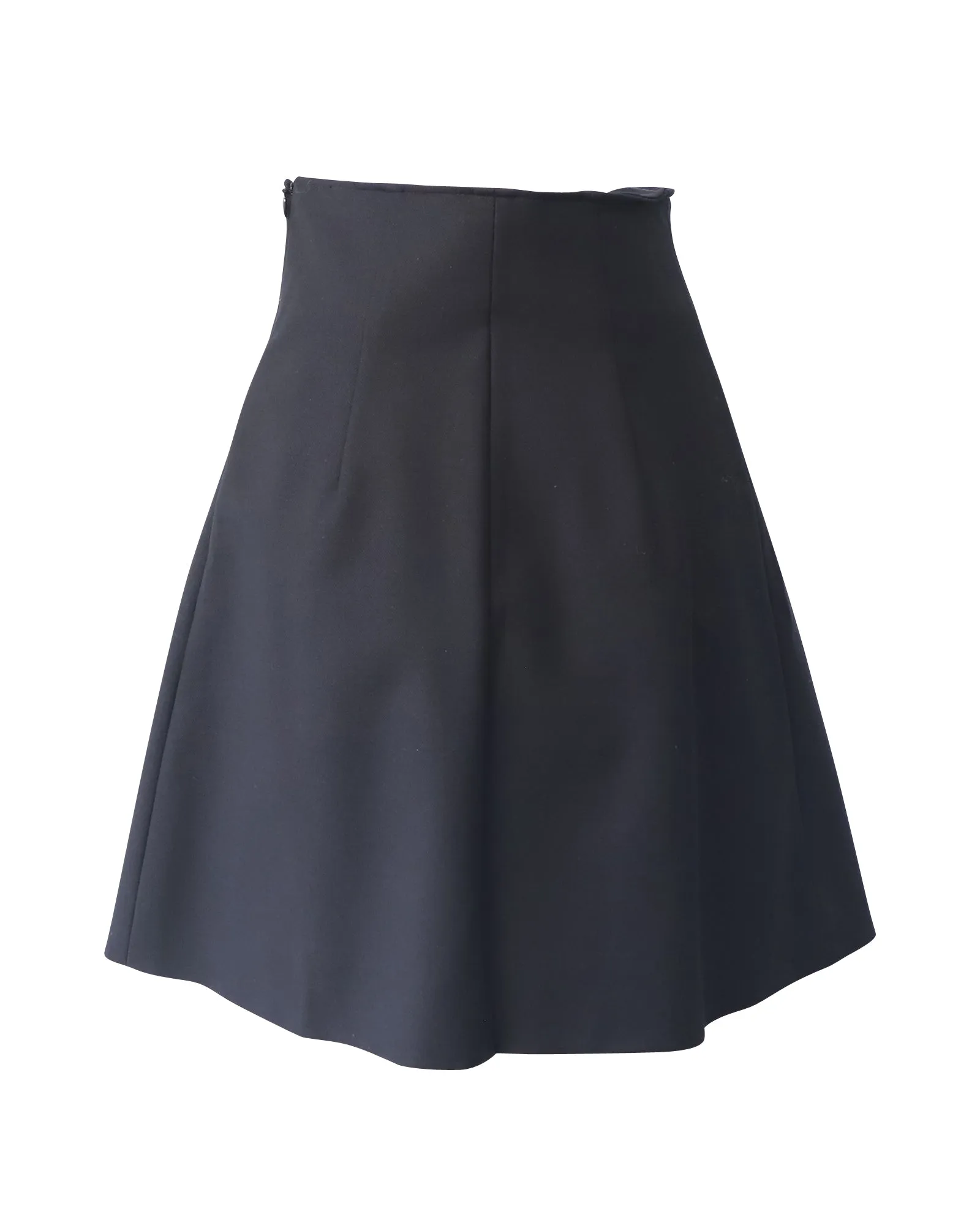 Jupe plissée à boutons apparents Maje en coton noir
