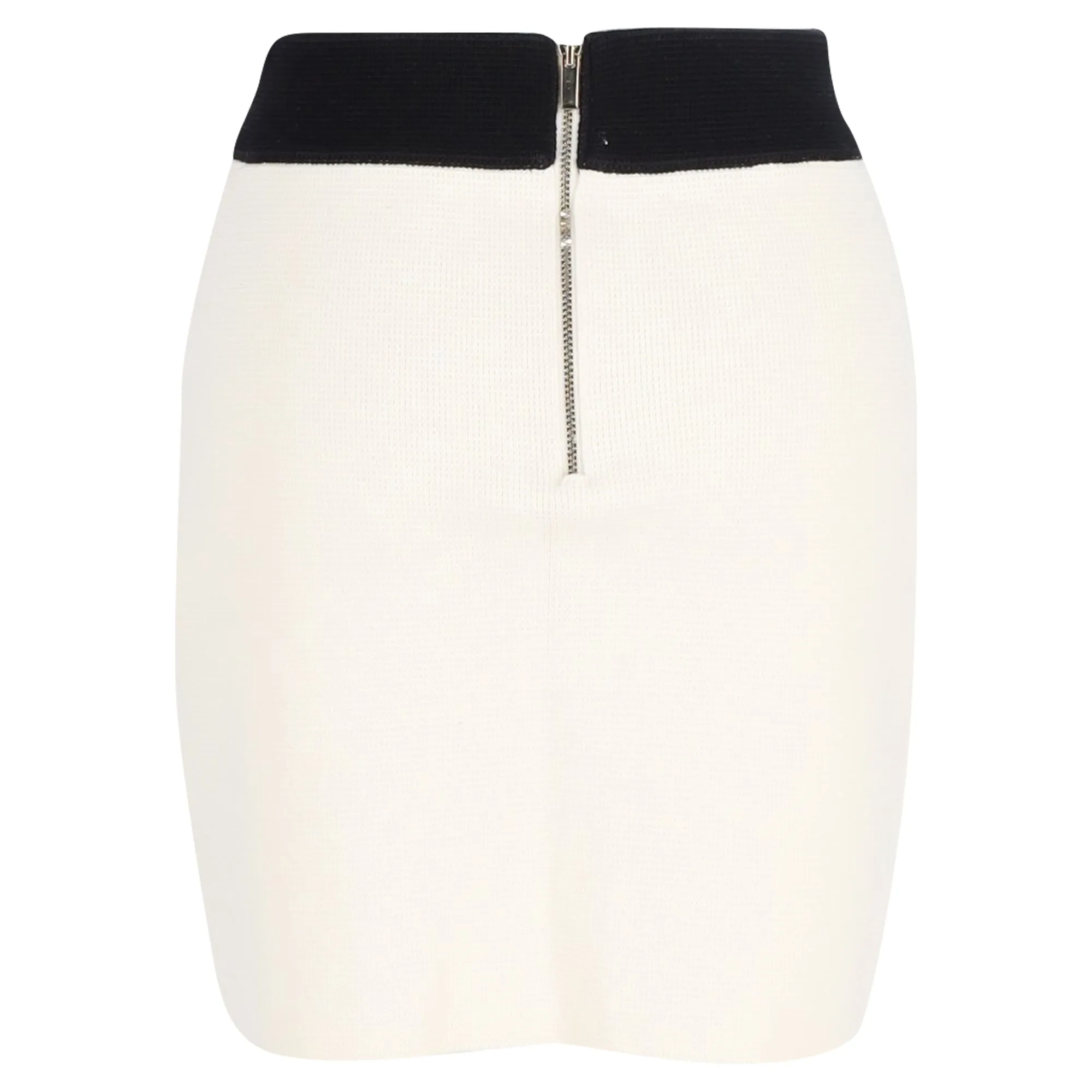 Maje Jerome Mini en maille boutonnée écru en coton blanc
