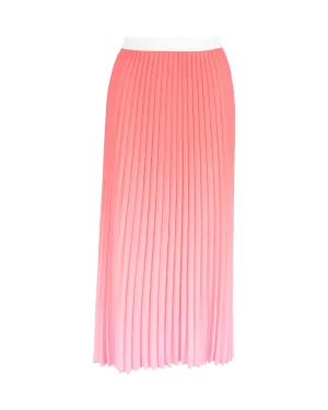Maje Jonaelle Jupe Mi-longue Plissée en Polyester Rose