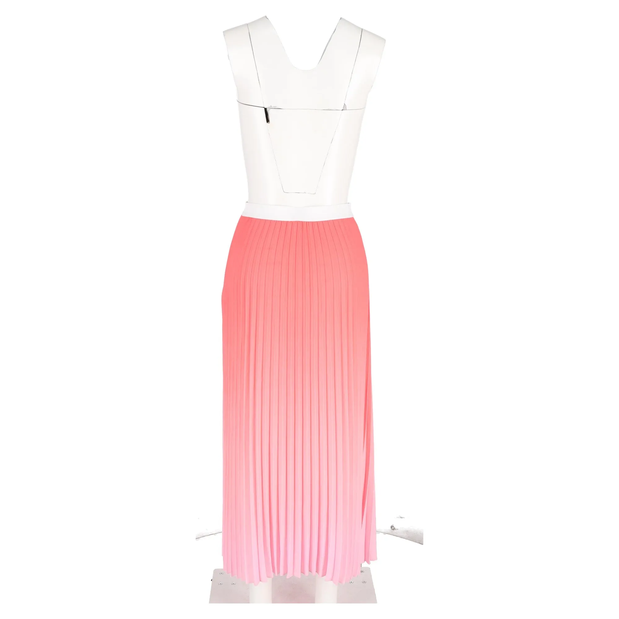 Maje Jonaelle Jupe Mi-longue Plissée en Polyester Rose