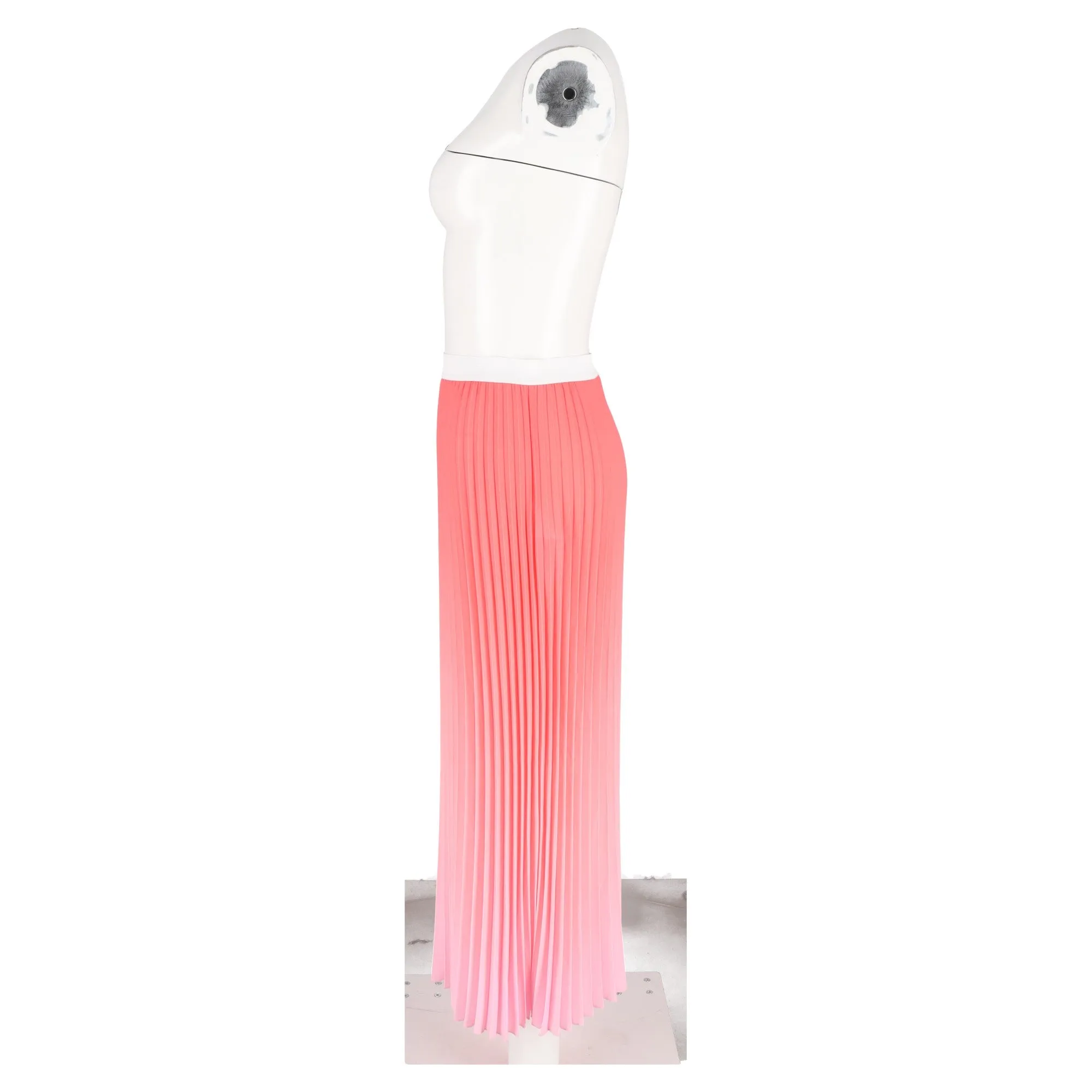 Maje Jonaelle Jupe Mi-longue Plissée en Polyester Rose