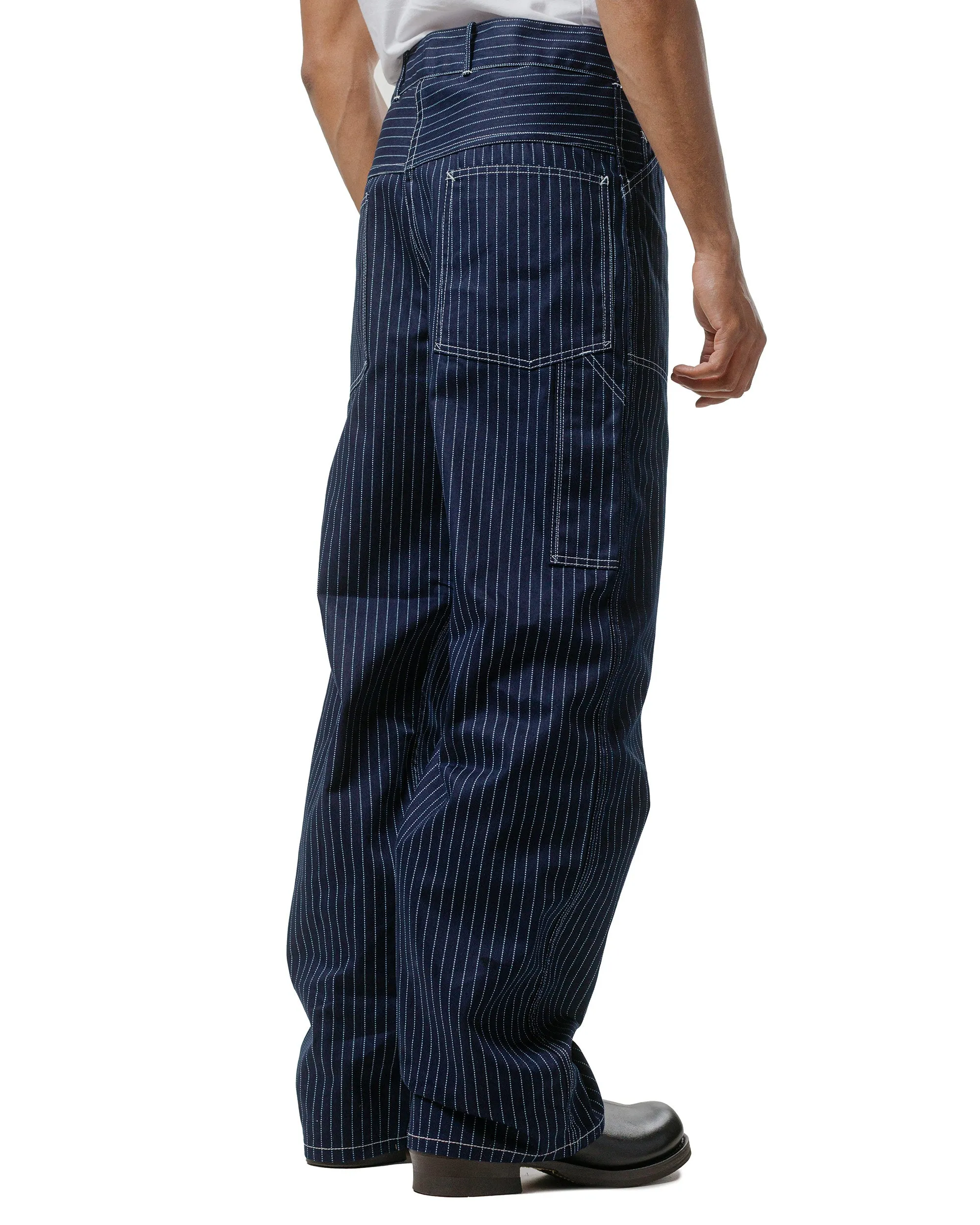 The Real Mccoy'S Mp24007 Wabash Work Trousers Indigo Comfortable Cuffed Socks