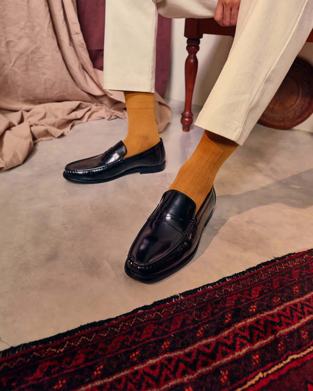 Marco Penny Loafer - Black Polished Leather Comfort Well Being Index