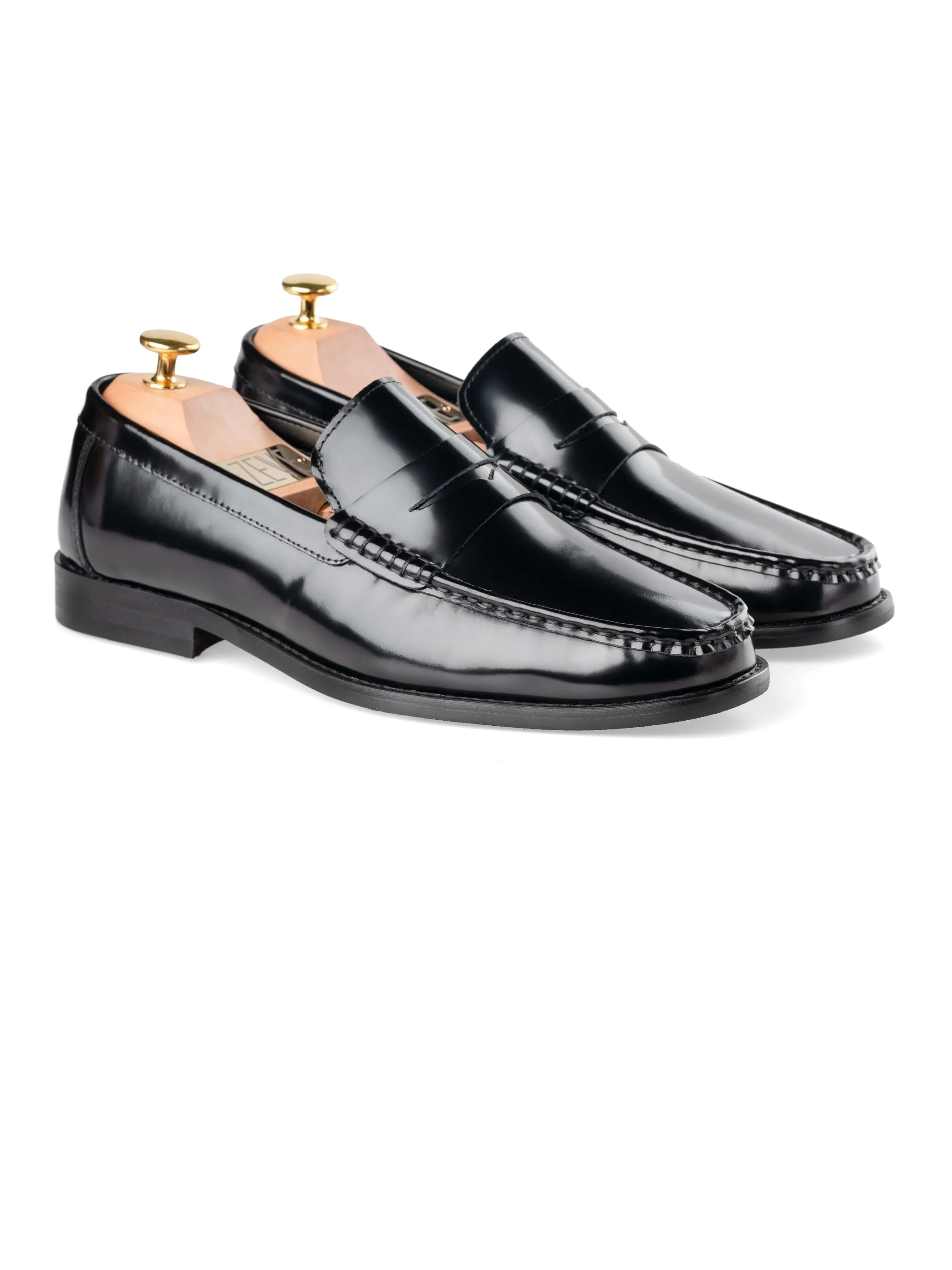 Marco Penny Loafer - Black Polished Leather Comfortable Zoo Shoes