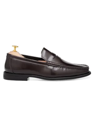 Marco Penny Loafer - Coffee Brown Polished Leather Rise Every Time