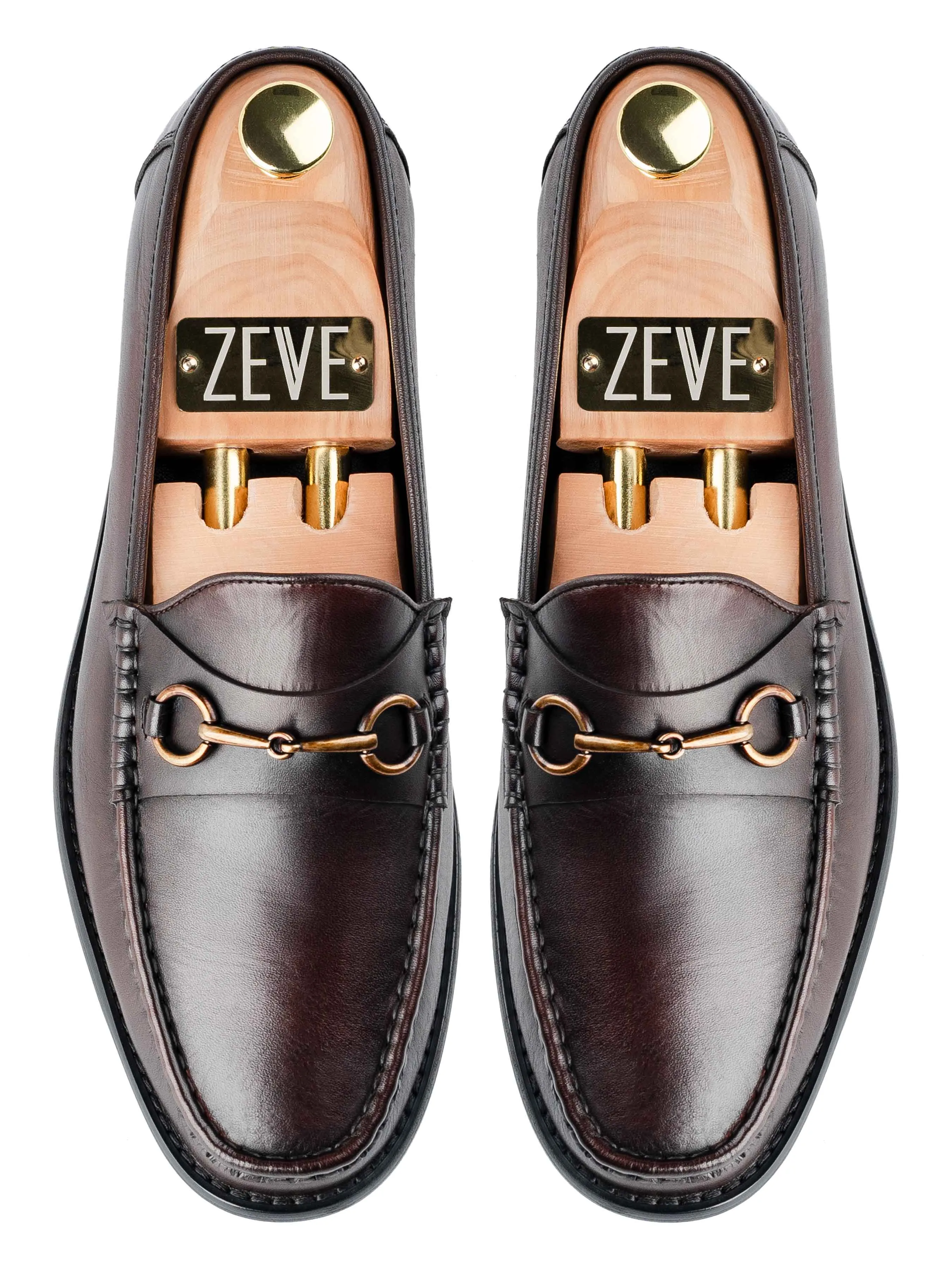 Mario HorsebitMoccasinLoafer - Dark Brown (Hand Painted Patina) Deal Of The Century Footwear for the Fearless