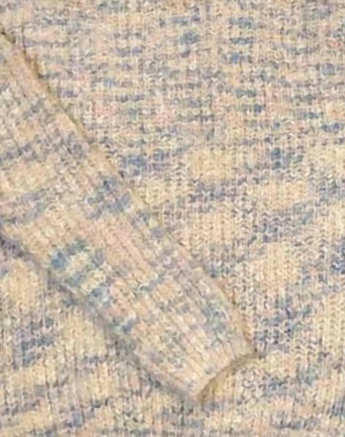 Pull épais marbré multicolore