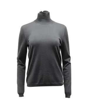 Pull col roulé manches longues Marni en laine grise