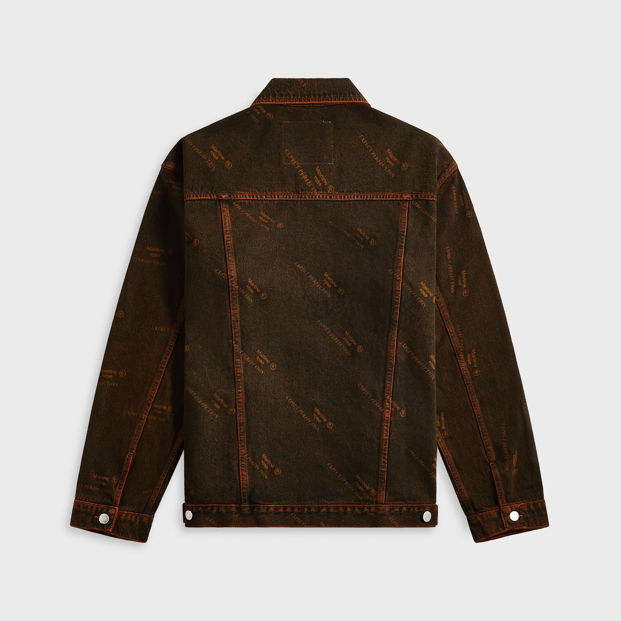 Notebook Martine Rose Oversized Denim Jacket - Orange Laser