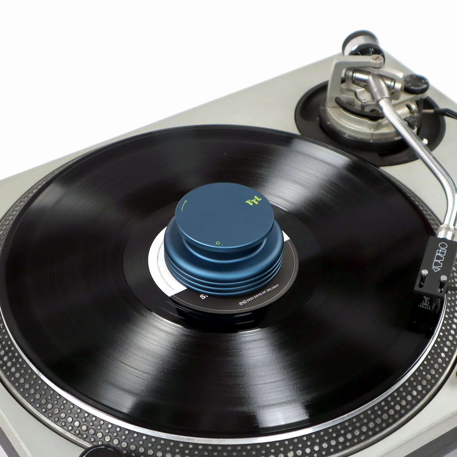 MasterSounds: Turntable Weight Record Stabilizer - Turntable Lab Edition / Blue