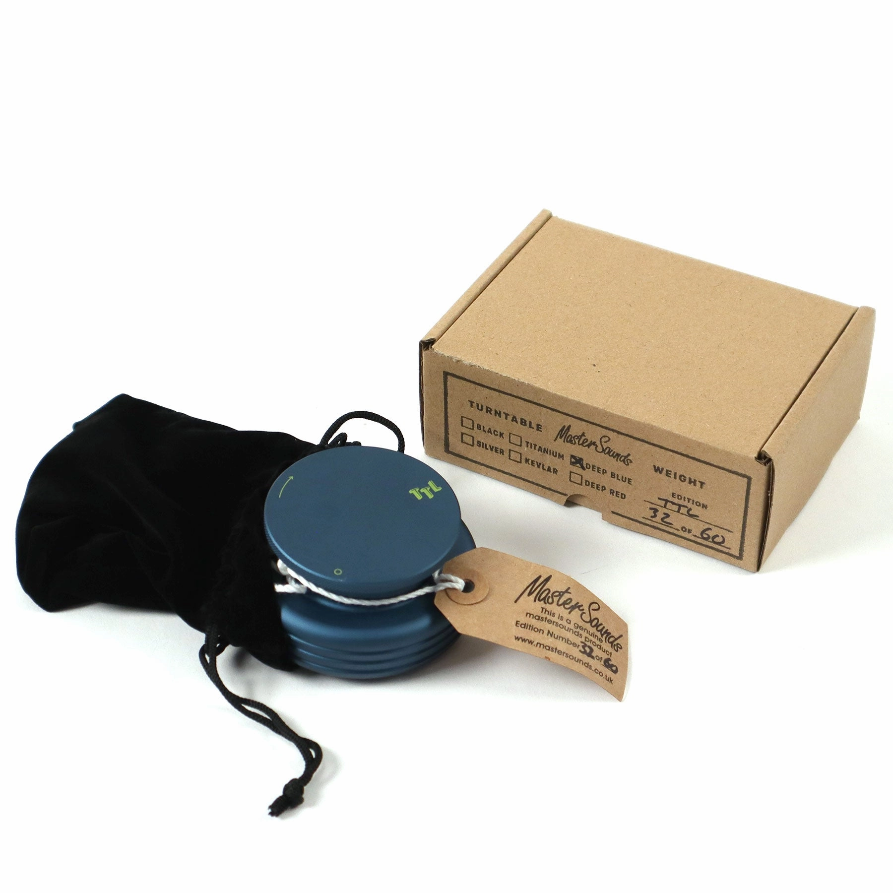 MasterSounds: Turntable Weight Record Stabilizer - Turntable Lab Edition / Blue
