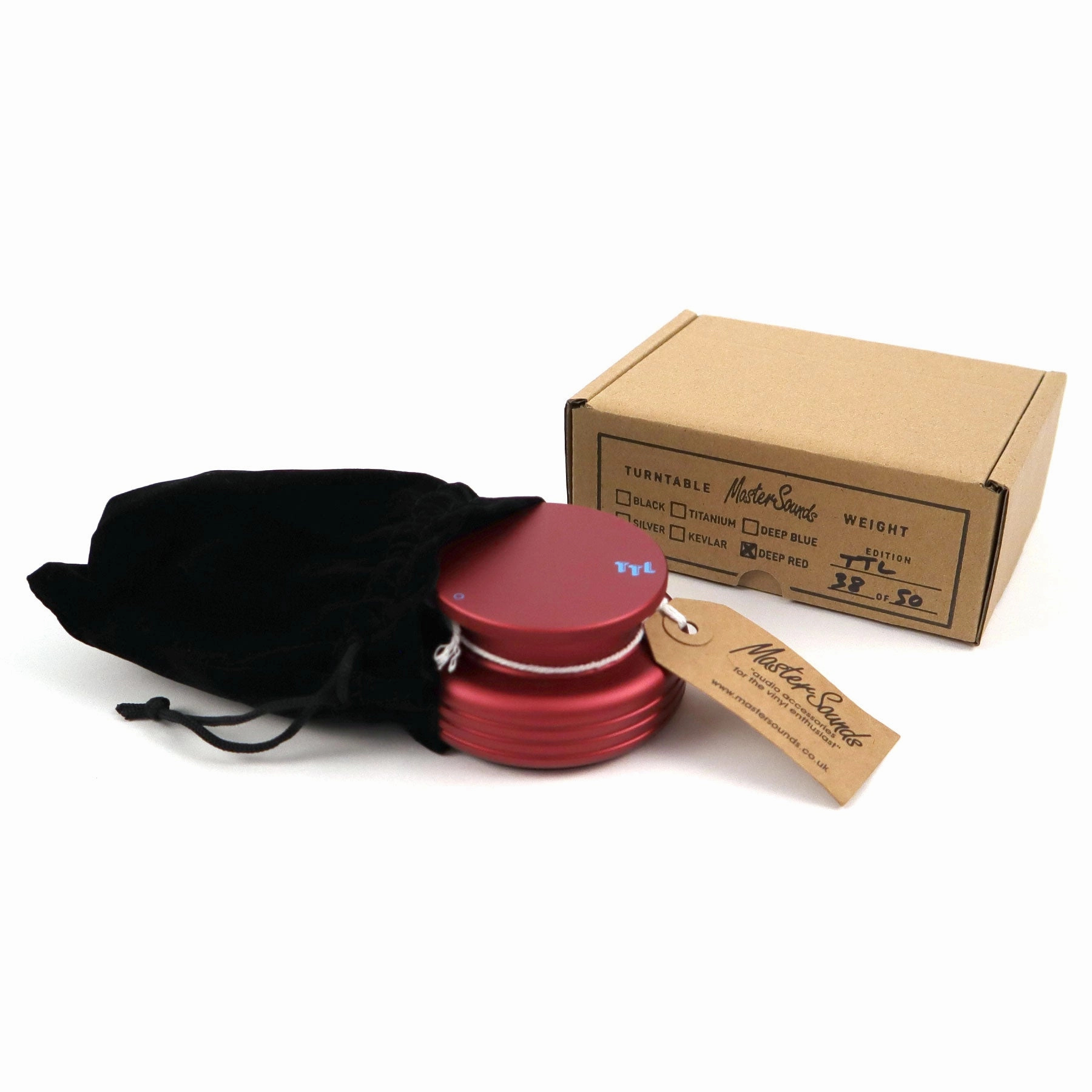 MasterSounds: Turntable Weight Record Stabilizer - Turntable Lab Edition / Red