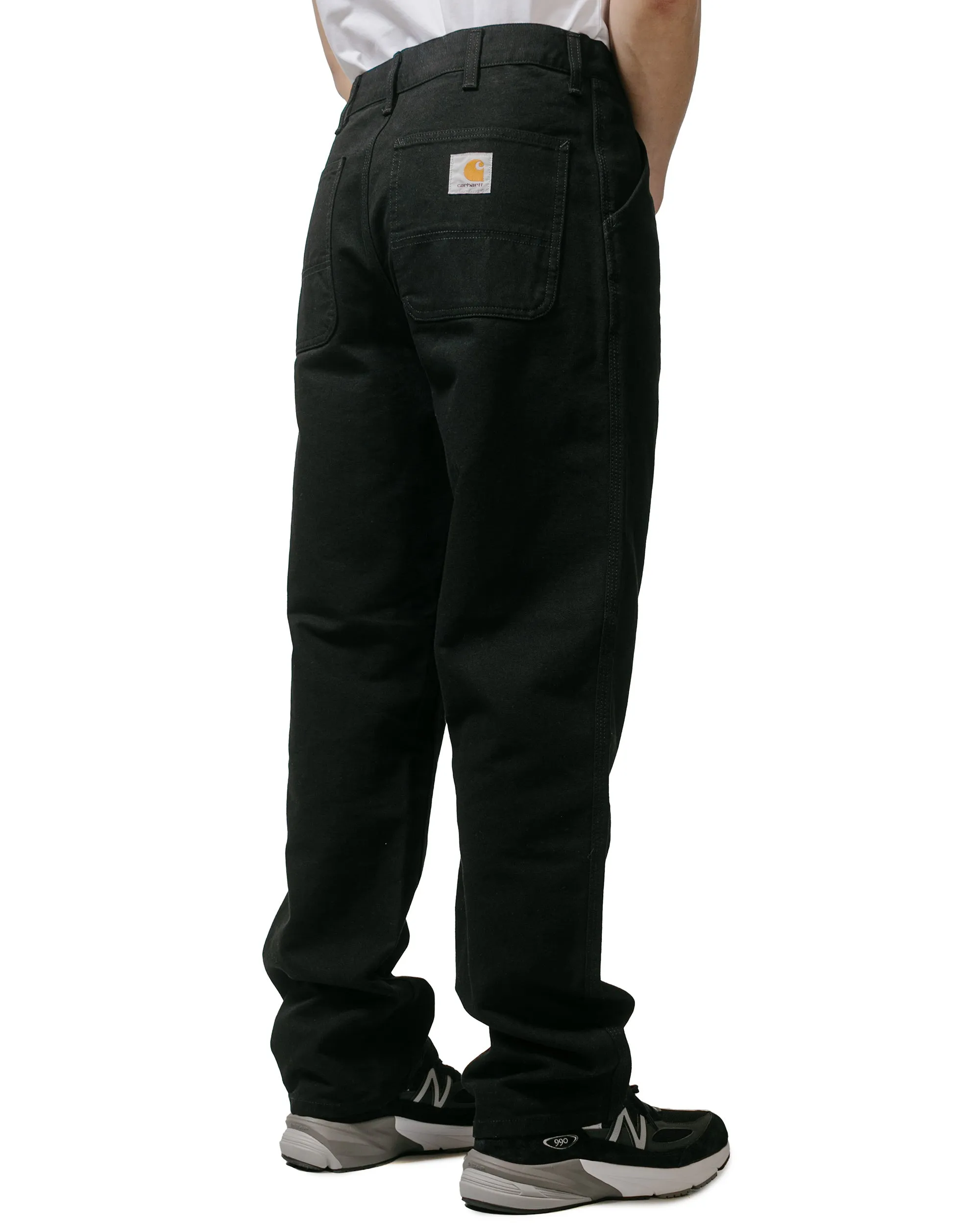 Comfortable Sand Dollar Surfing Flip-Flops Carhartt W.I.P. Simple Pant Canvas Black Rinsed