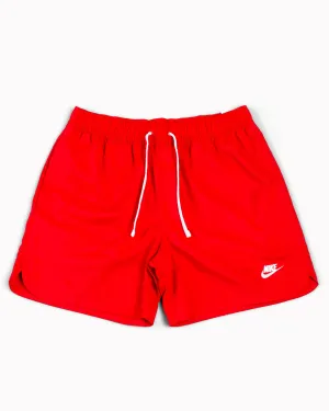 Nike Sportswear Sport Essentials Lined Flow Shorts University Red Abrasion Resistant Material