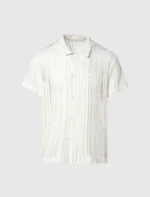 Custom - Fit Meandering Lace Shirt