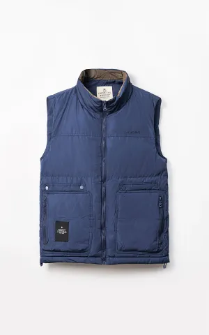 Sleeveless Jacket Navy Carrying Handle