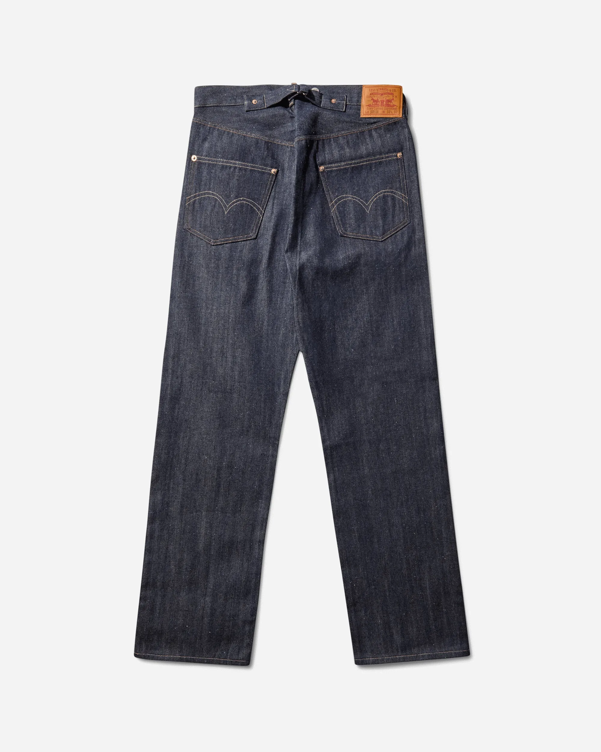 Group Screen-Printed Men'S 1922 501Xx Jeans Indigo Rigid