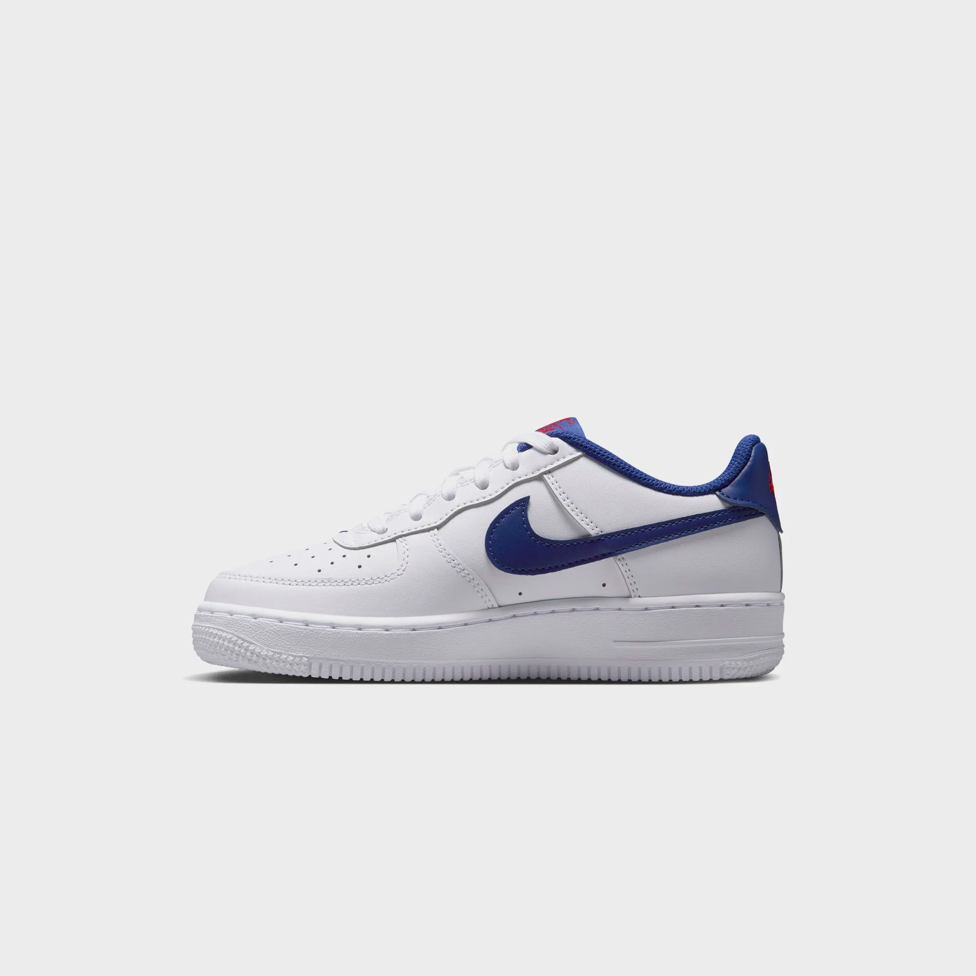 Step into the Beat Nike Gs Air Force 1 - White / University Red / Deep Royal Blue