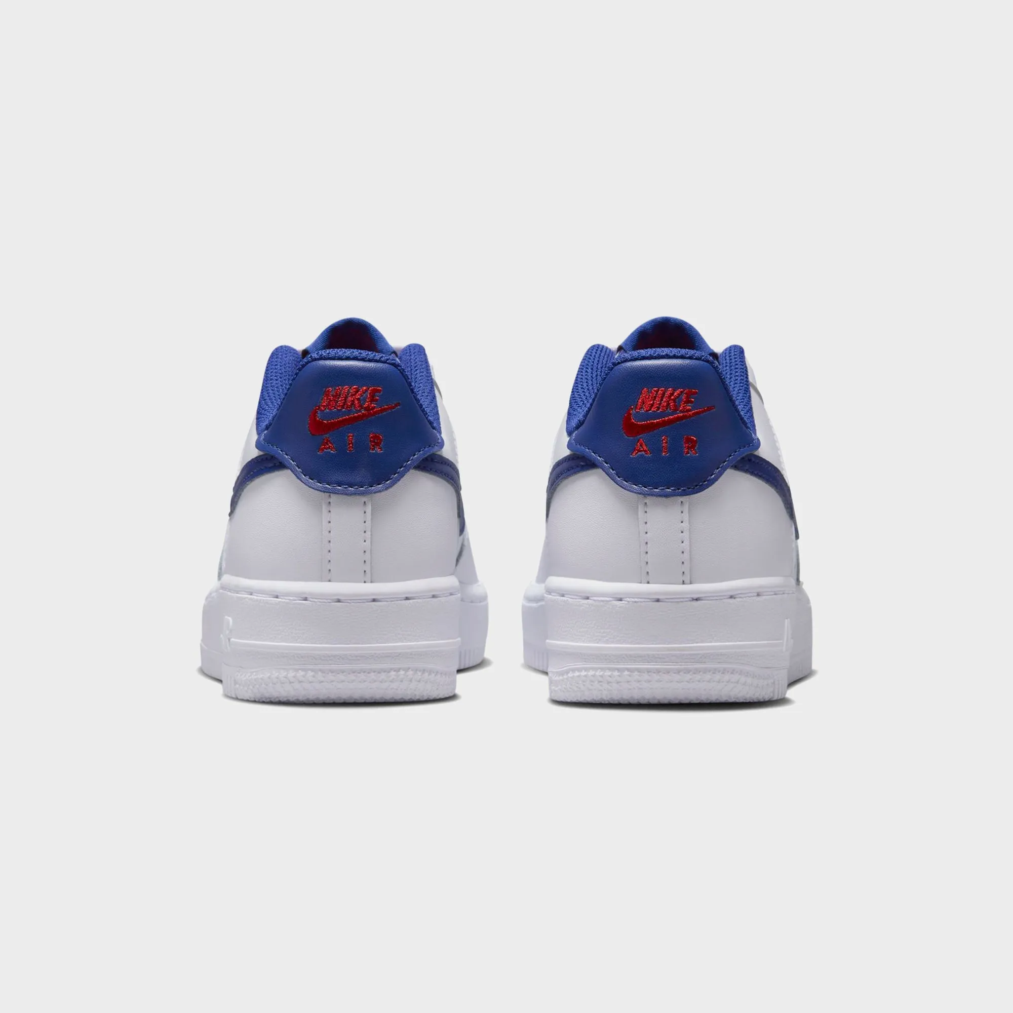 Gear Up and Go Nike Gs Air Force 1 - White / University Red / Deep Royal Blue
