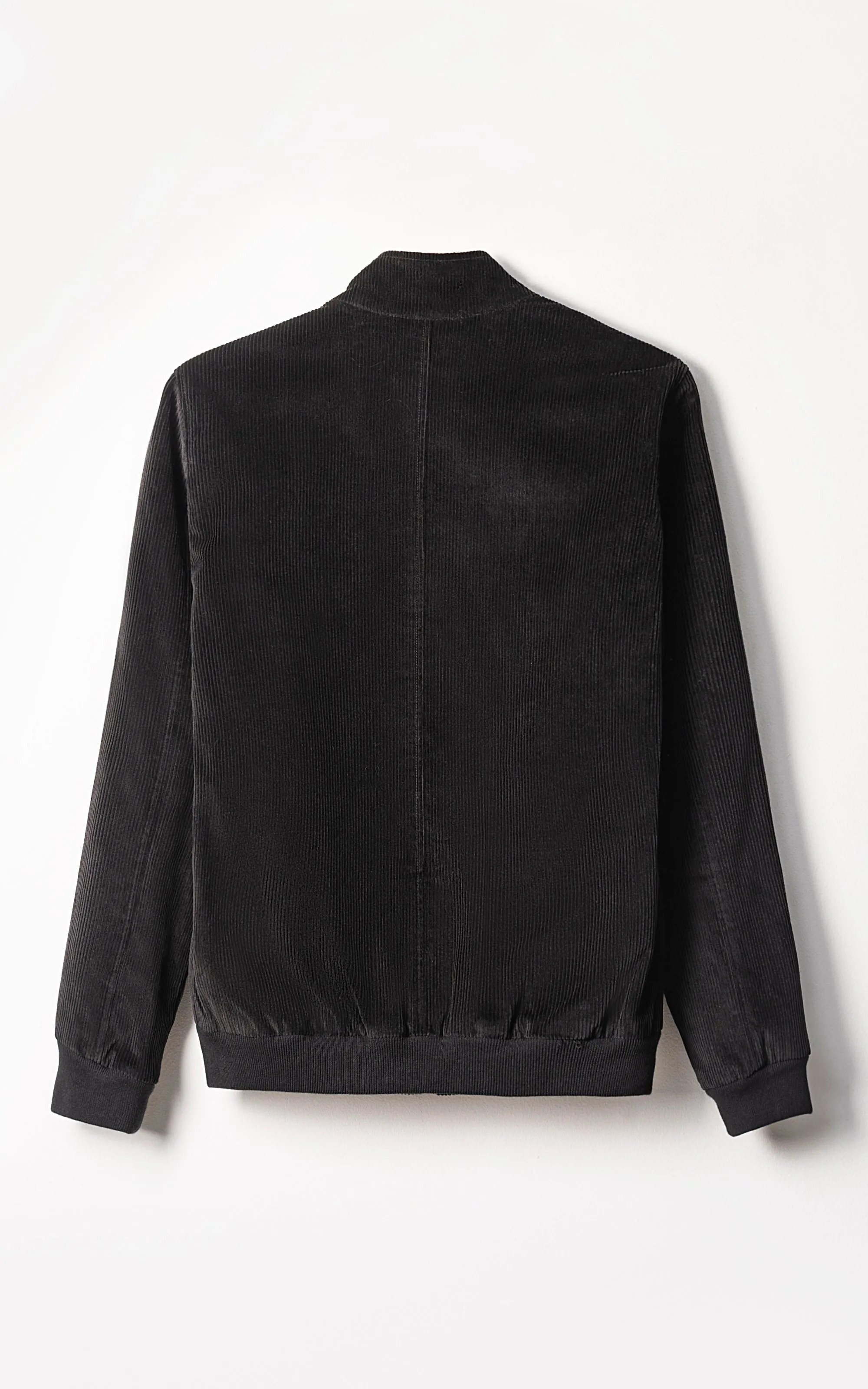 Corduroy Jacket Full Sleeve Black Padded Footbed Design Concept Function Qualities