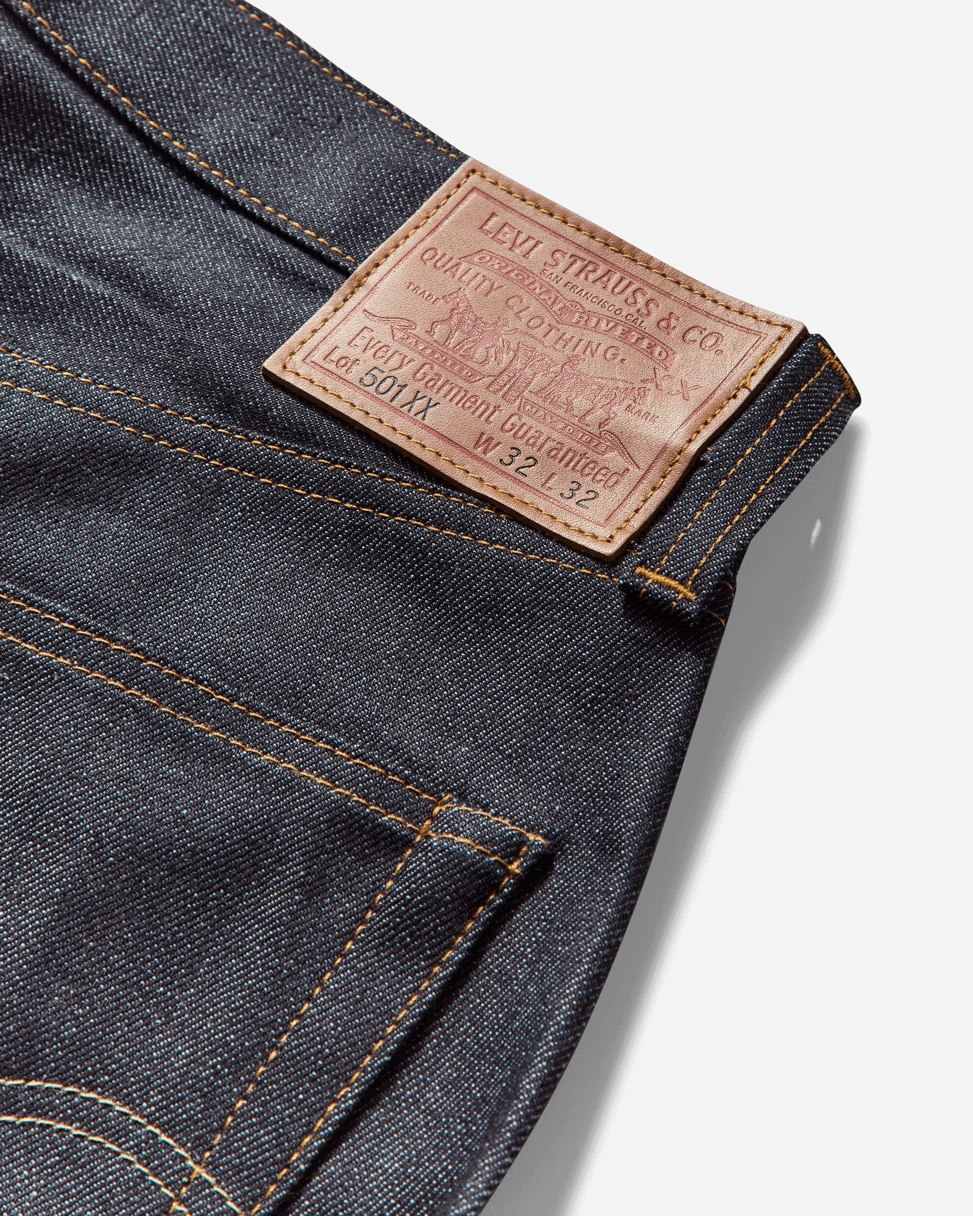 Comfortable Elastic Lightness Linen Neck Men'S 1947 501 Jeans Indigo Rigid