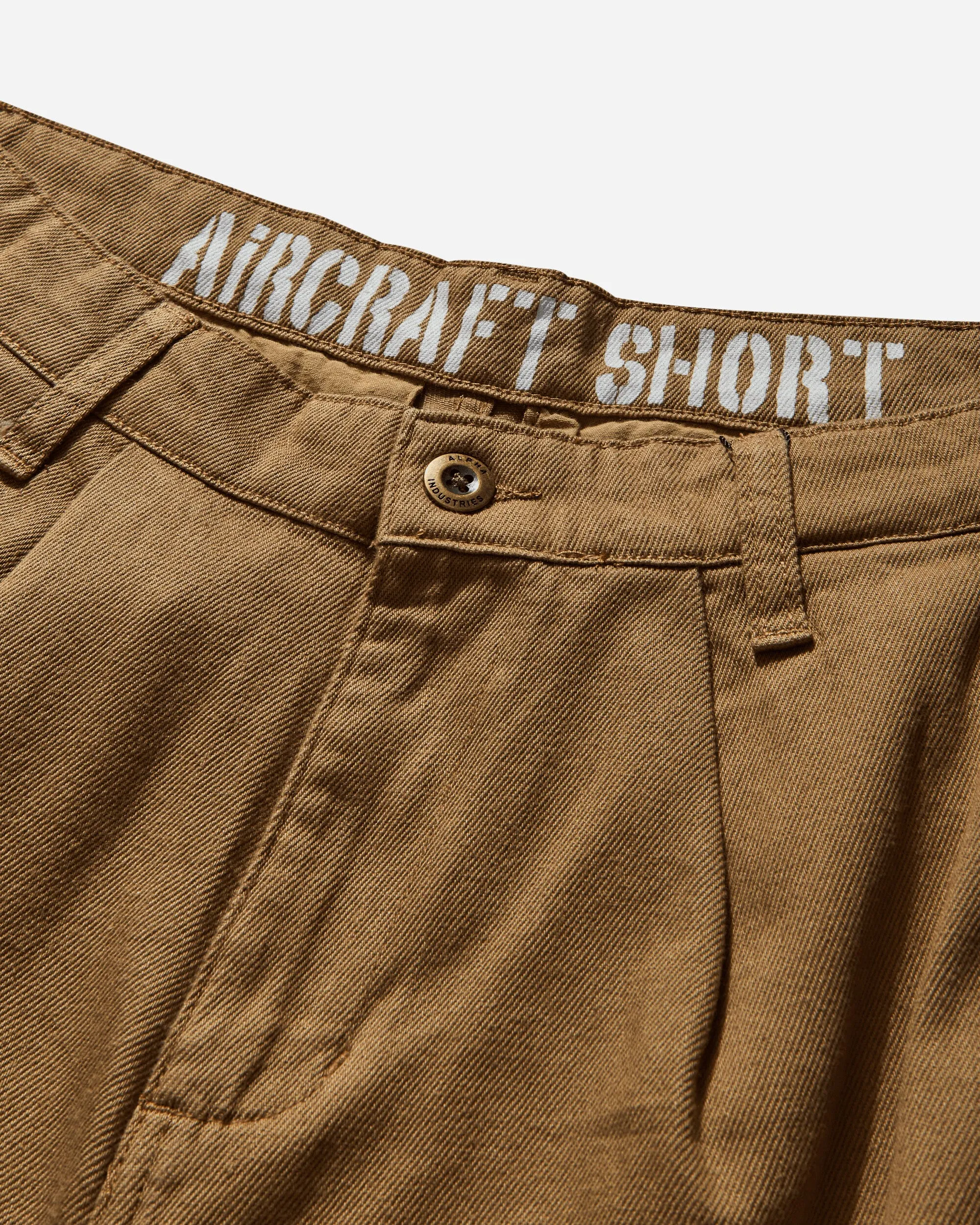 Well-Adjusted Puff Sleeve Design Men'S Aircraft Shorts Khaki