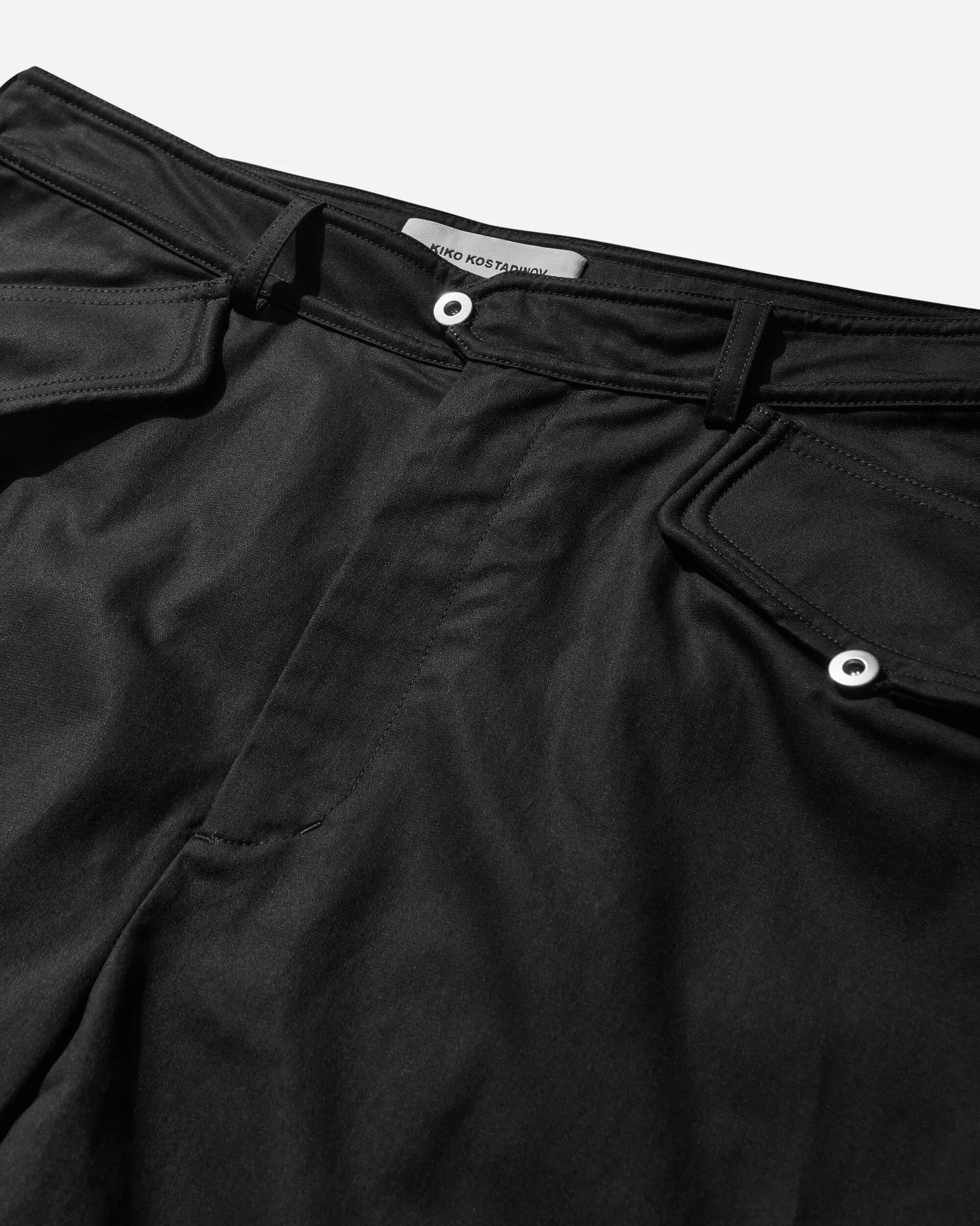 Flapped Pocket Men'S Alec K-Dart Trousers Black Sable