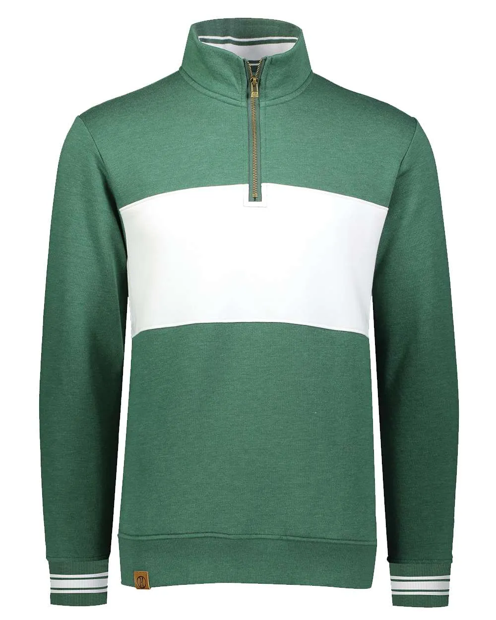 Pull à col ras-du-cou en molleton colorblock pour homme All-American