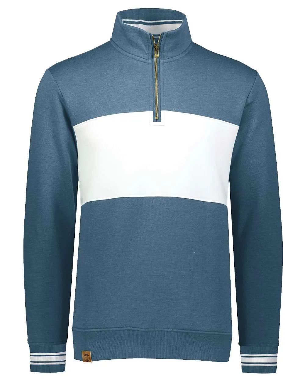 Pull à col ras-du-cou en molleton colorblock pour homme All-American