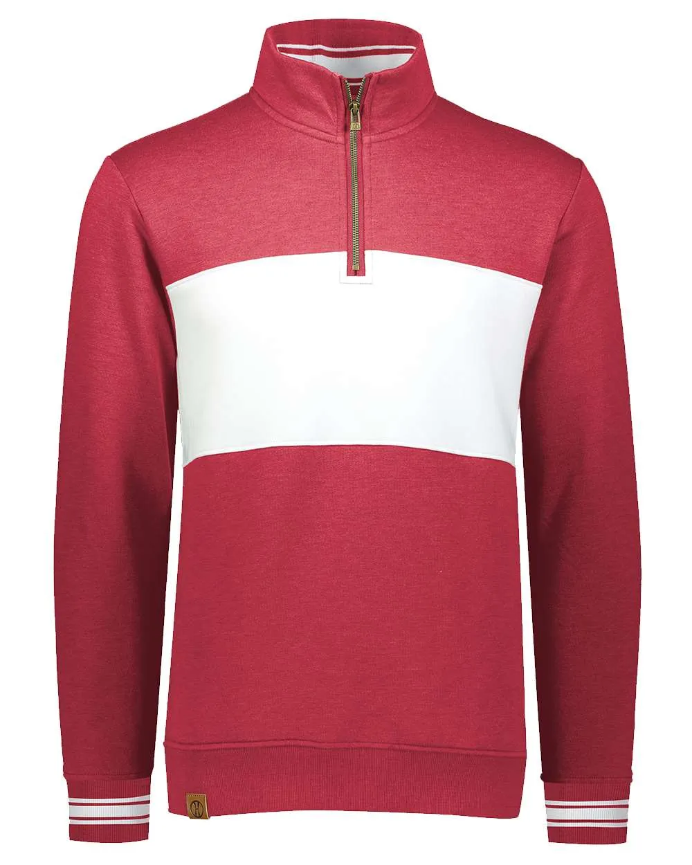 Pull à col ras-du-cou en molleton colorblock pour homme All-American