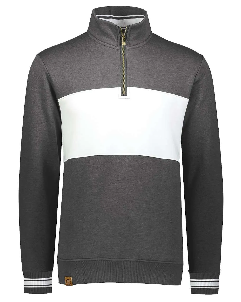 Pull à col ras-du-cou en molleton colorblock pour homme All-American