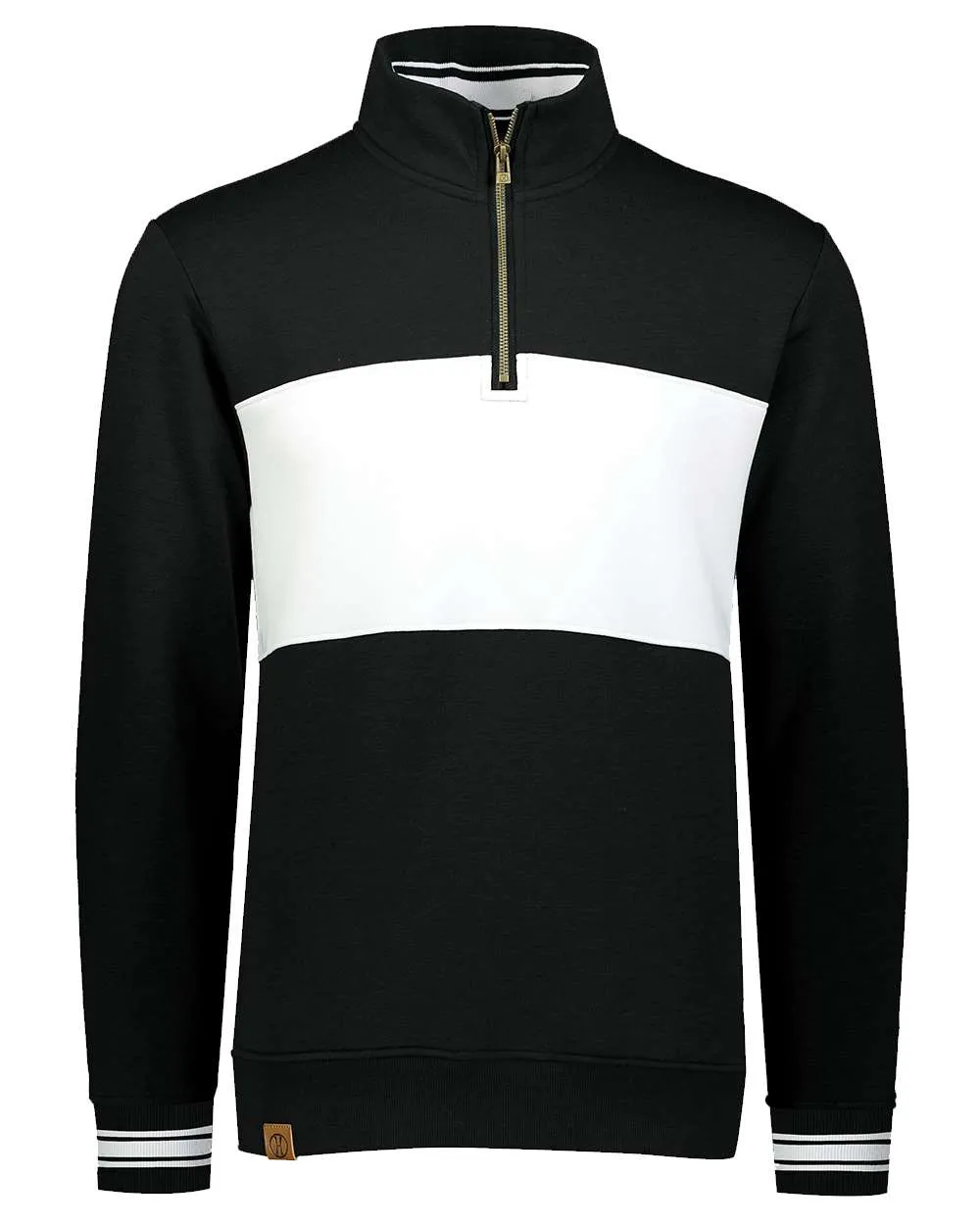 Pull à col ras-du-cou en molleton colorblock pour homme All-American
