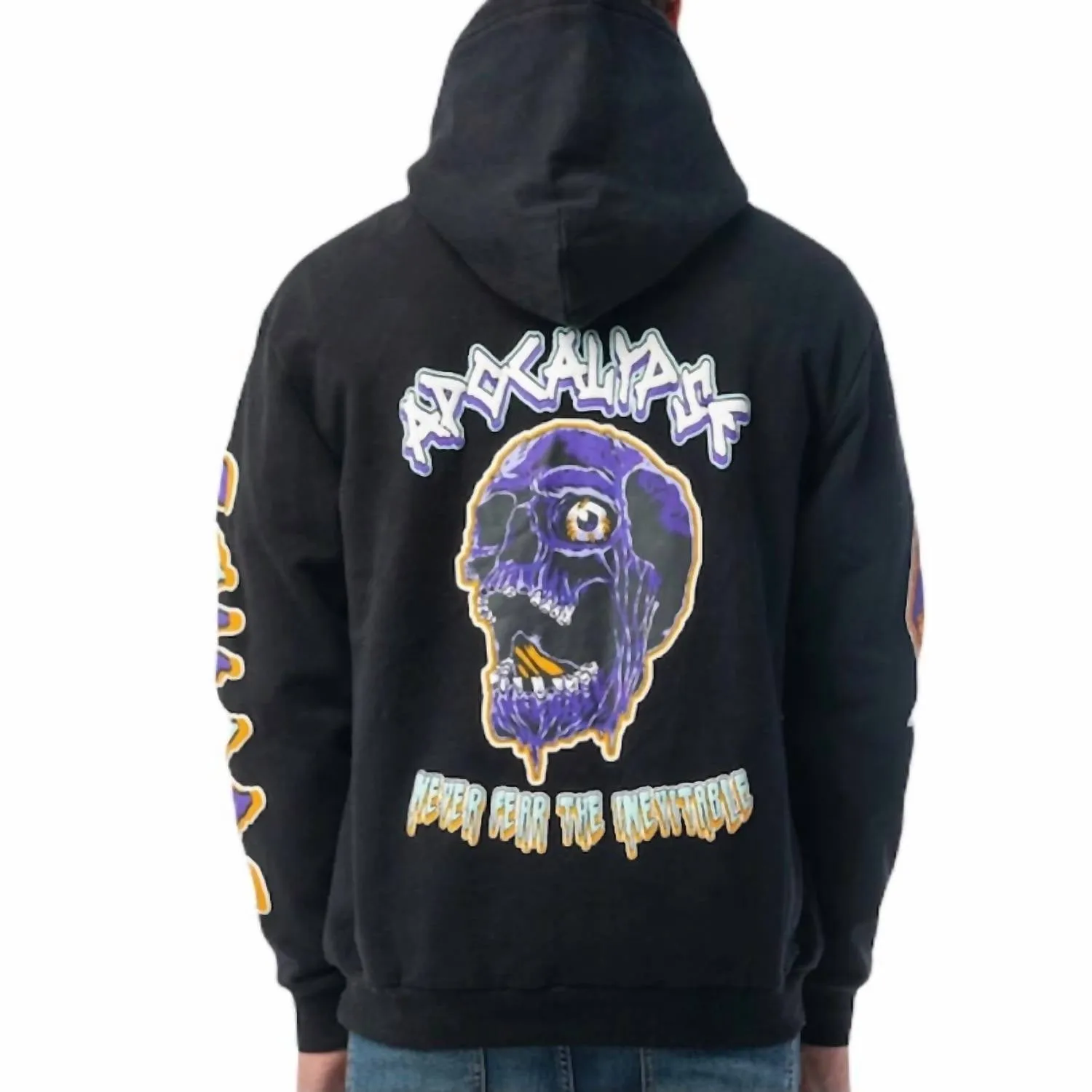 Pull à capuche Apocalypse pour homme en noir