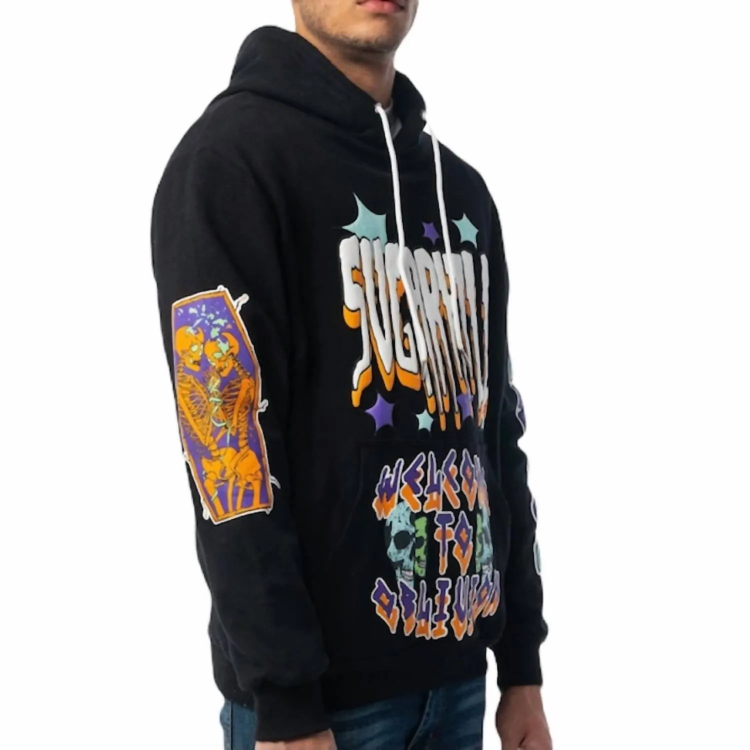 Pull à capuche Apocalypse pour homme en noir