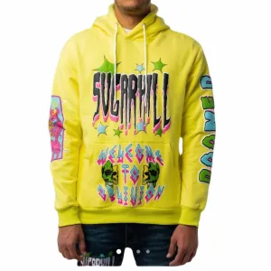 Pull à capuche Apocalypse pour homme en jaune