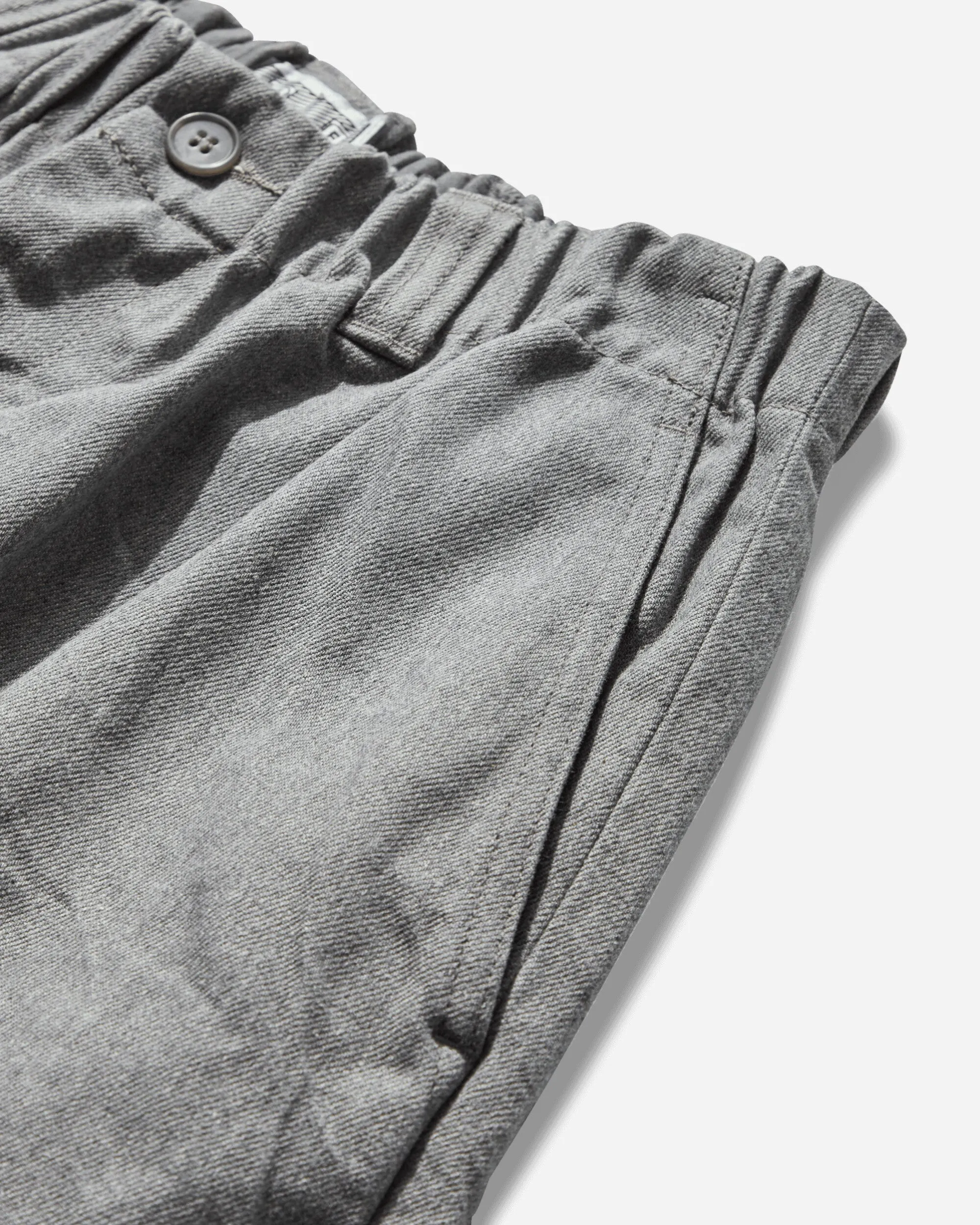 Intricate Design Men'S Ash Twill Comfort Shorts Grey