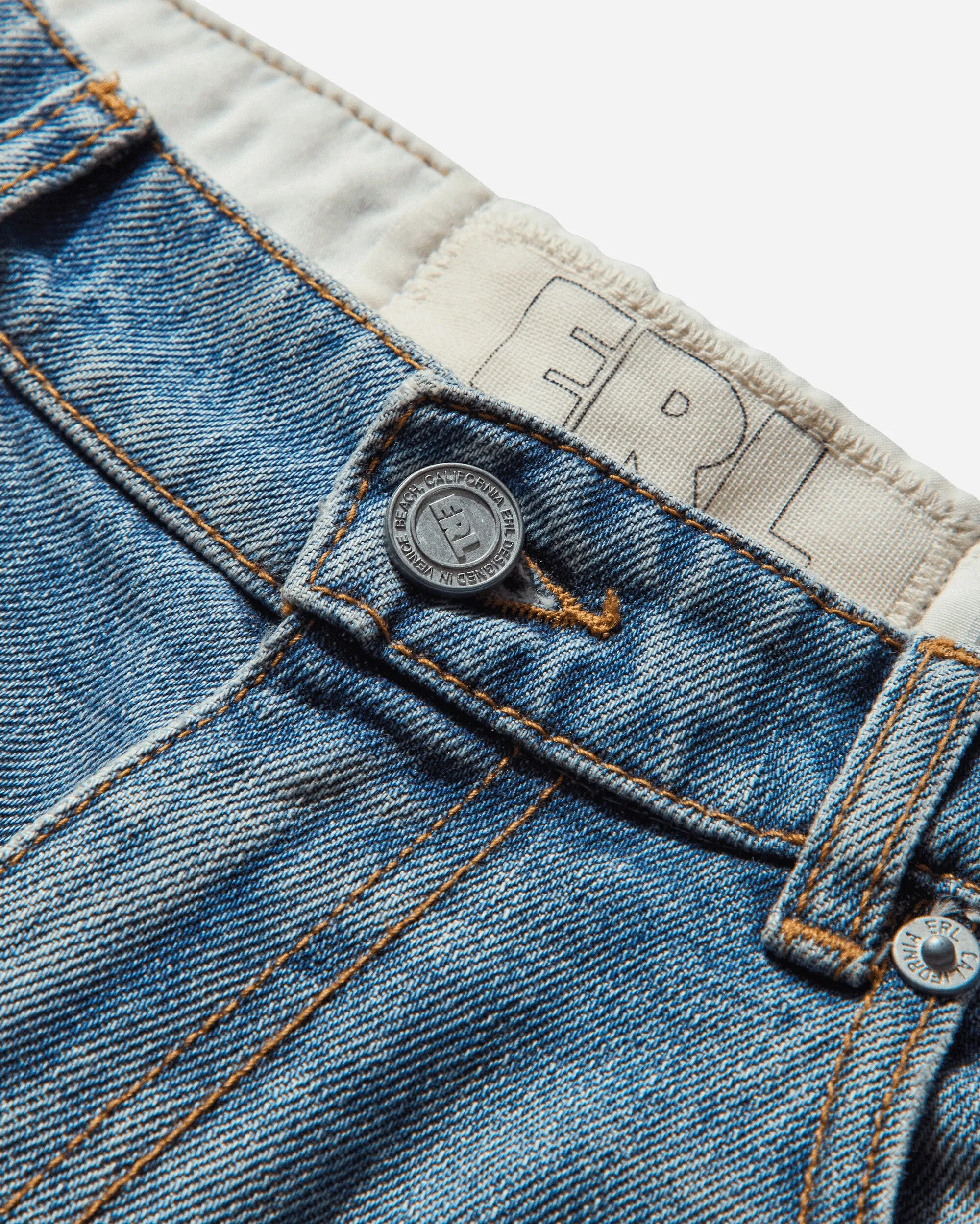 Soft Material Blend Casual Design Men'S Breakwater Wash Jeans Indigo